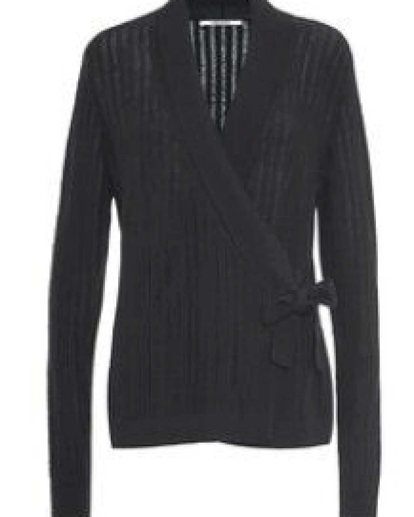 KARINFRAIDENRAIJ Cardigan wrap aus feinster Lamawolle – Ansicht 2