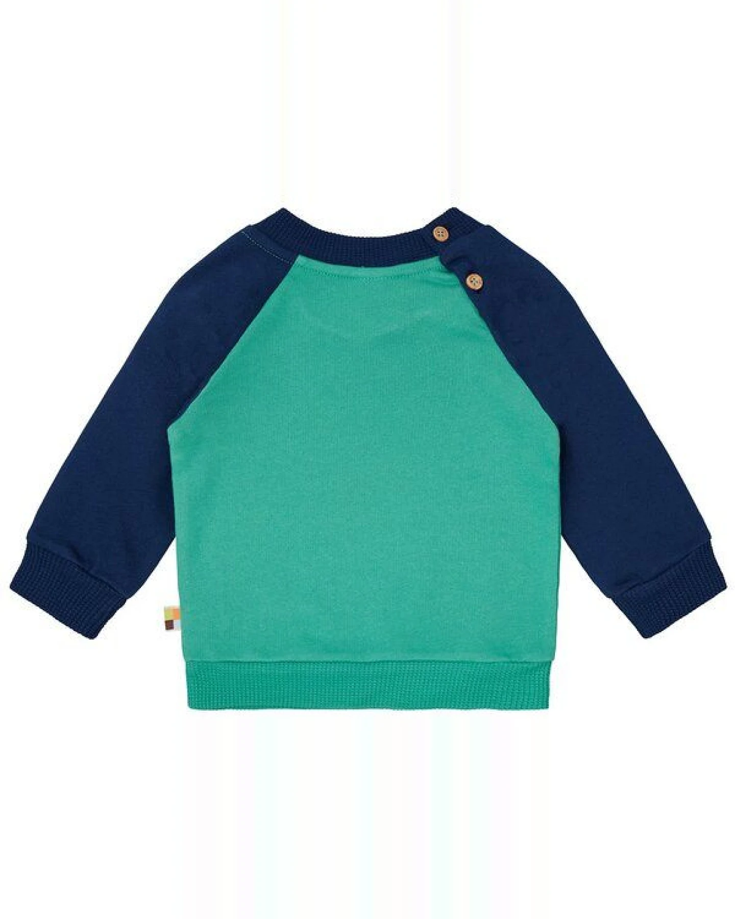loud + proud Babys & Kinder Sweatshirt mit Raglanärmeln, GOTS-zertifiziert – Ansicht 2