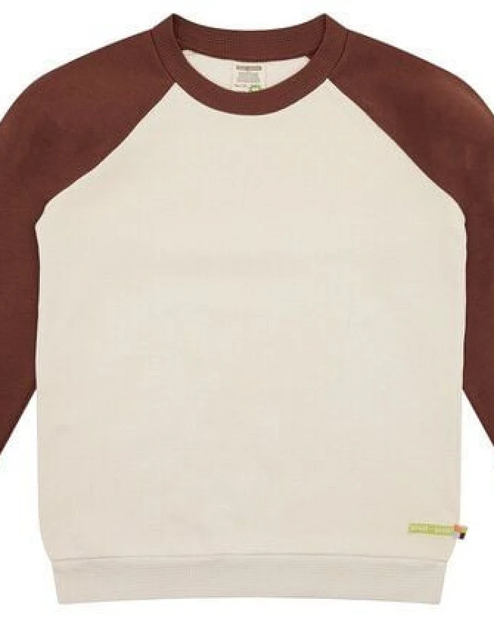 loud + proud Kinder Sweatshirt mit Raglanärmeln, GOTS-zertifiziert