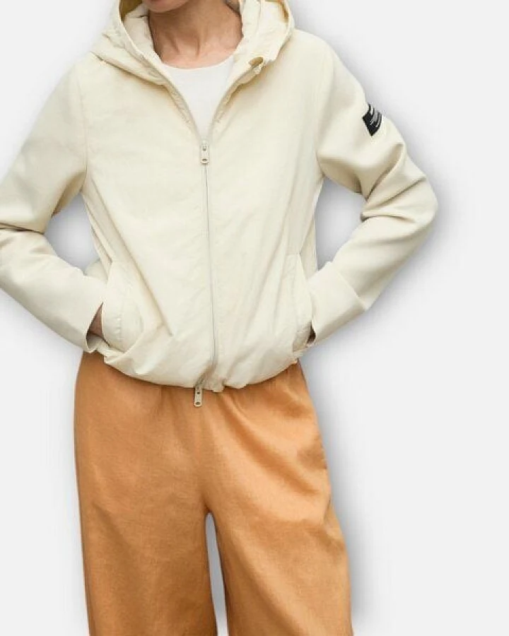 ECOALF Sweat-Zipper Nascaalf woman, Farbe beige