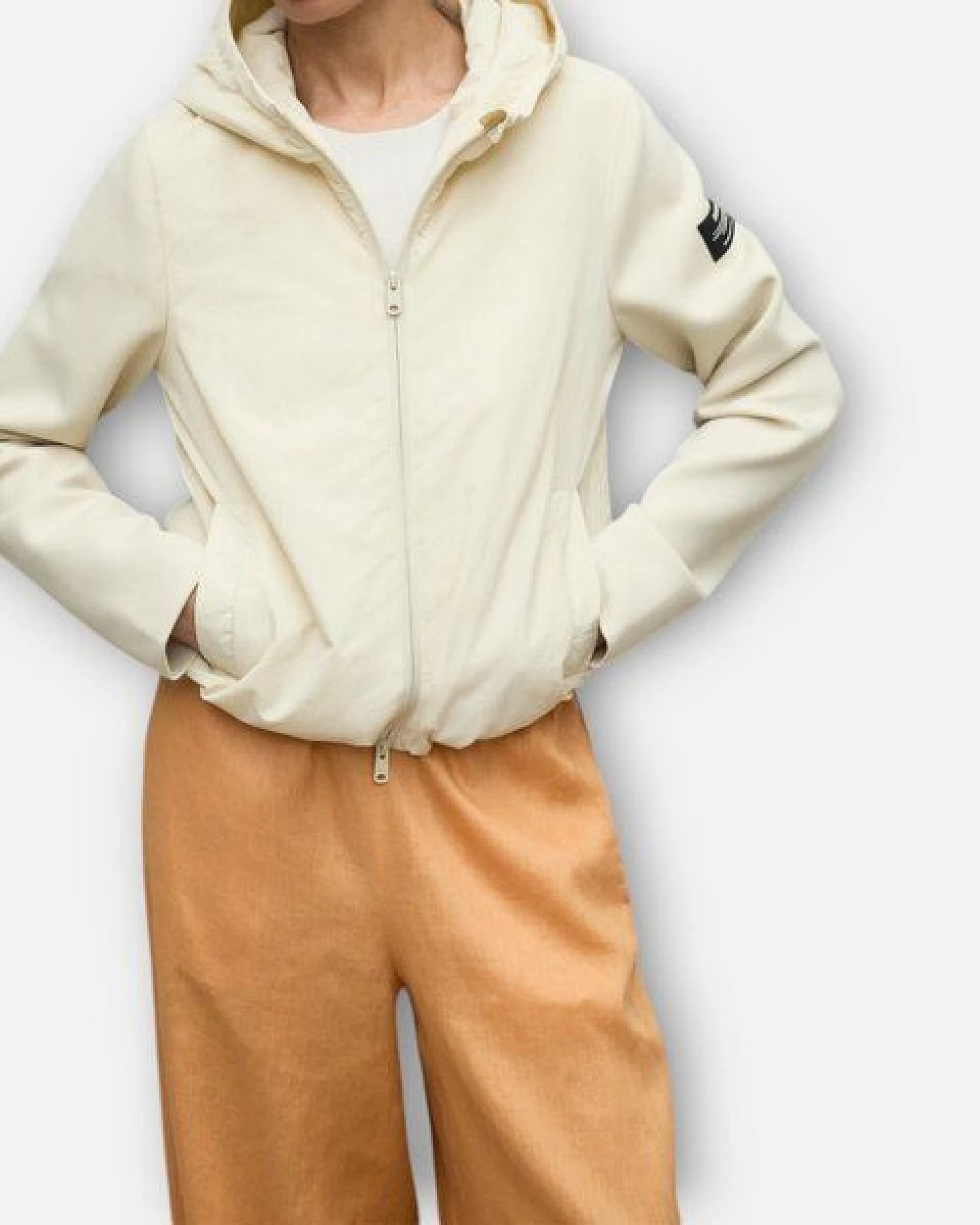ECOALF Sweat-Zipper Nascaalf woman, Farbe beige – Ansicht 4