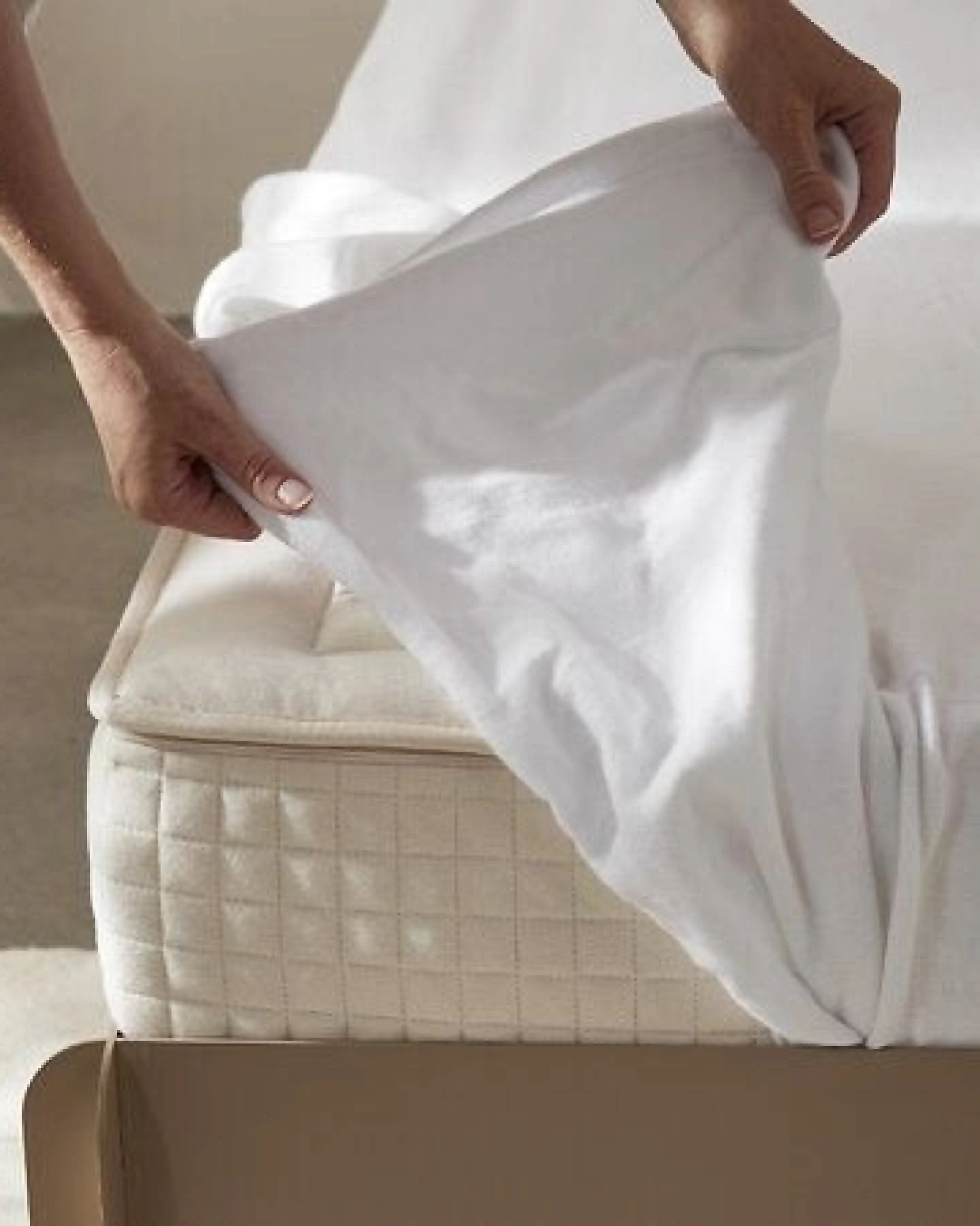 Yumeko Molton für Topper Baumwolle Pure White – Ansicht 2