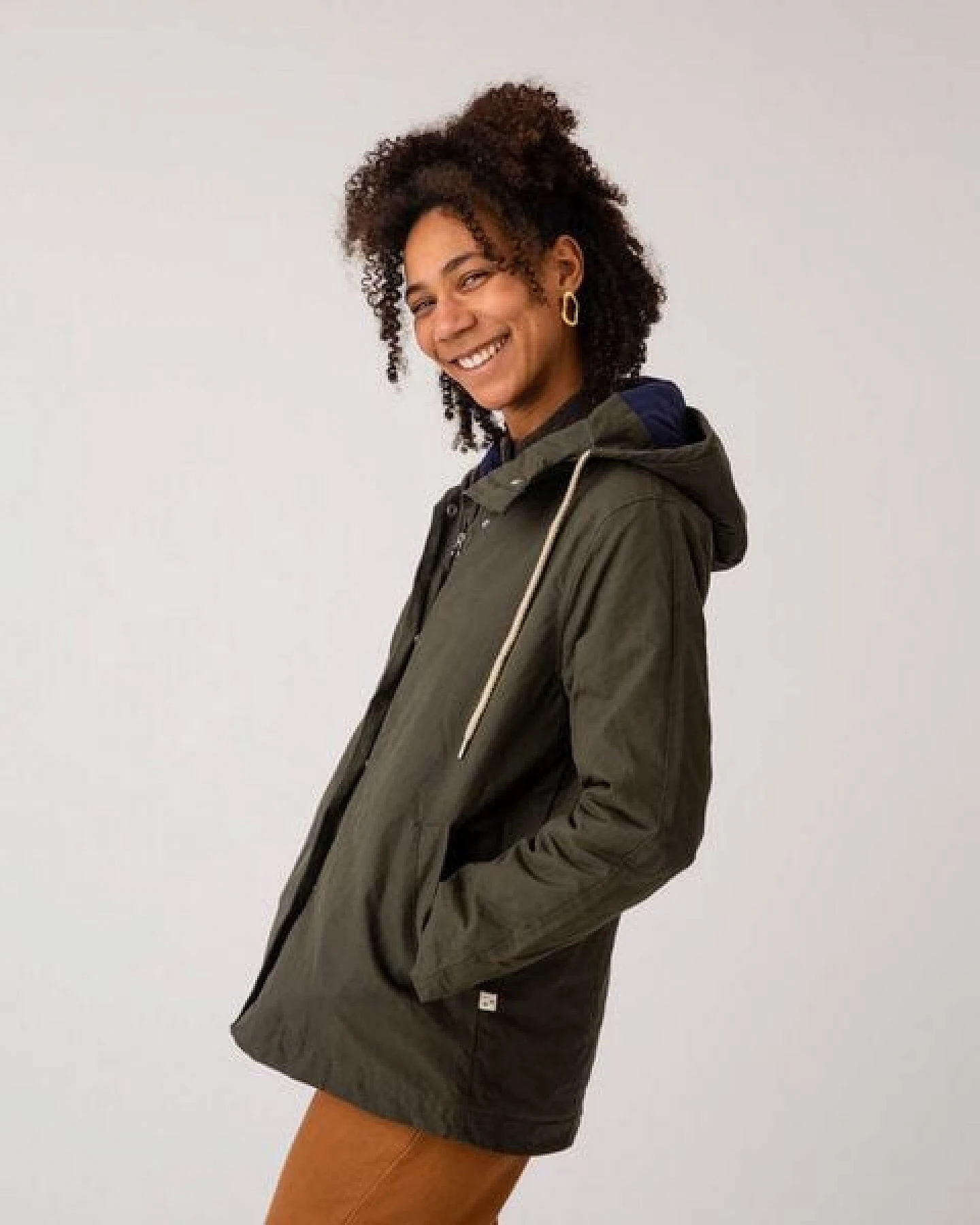 Matona Winterjacke für Frauen aus gewachster Bio-Baumwolle / Waxed Cotton Jacket – Ansicht 2