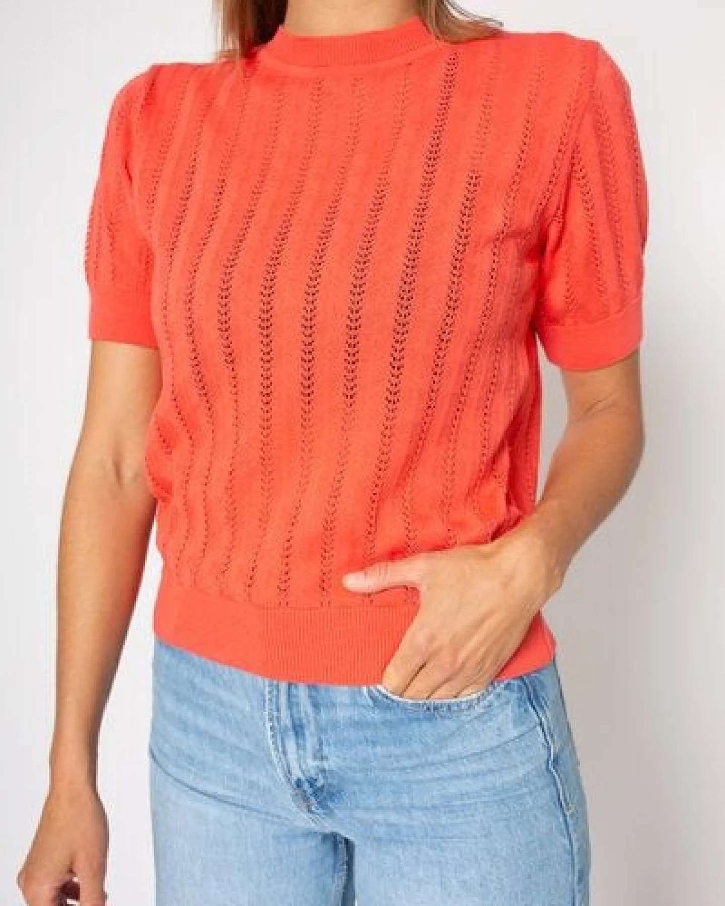 Zerum Strick-Shirt Viola – Ansicht 4