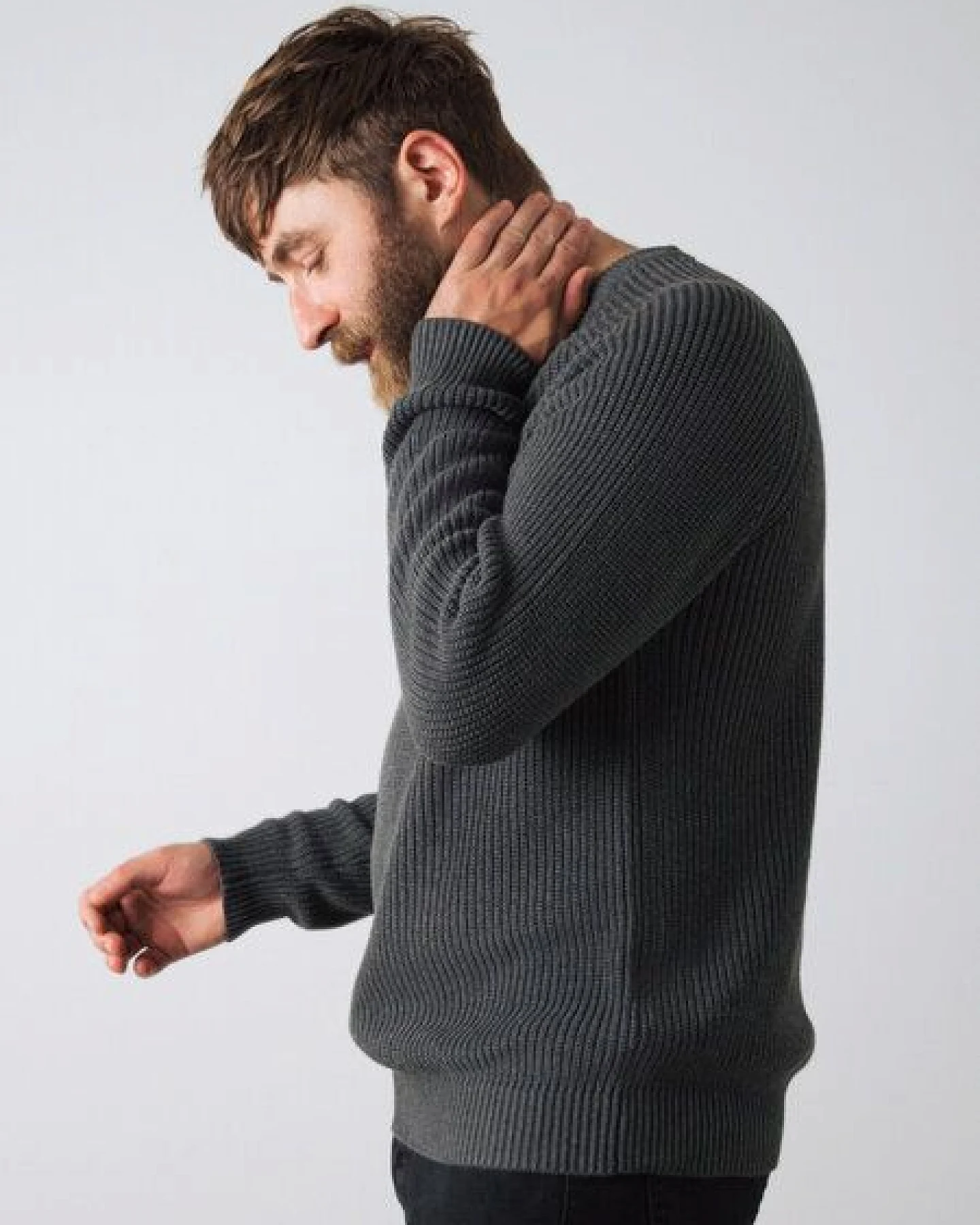Honest Basics Herren Strickpullover aus 100% Bio-Baumwolle – Ansicht 2
