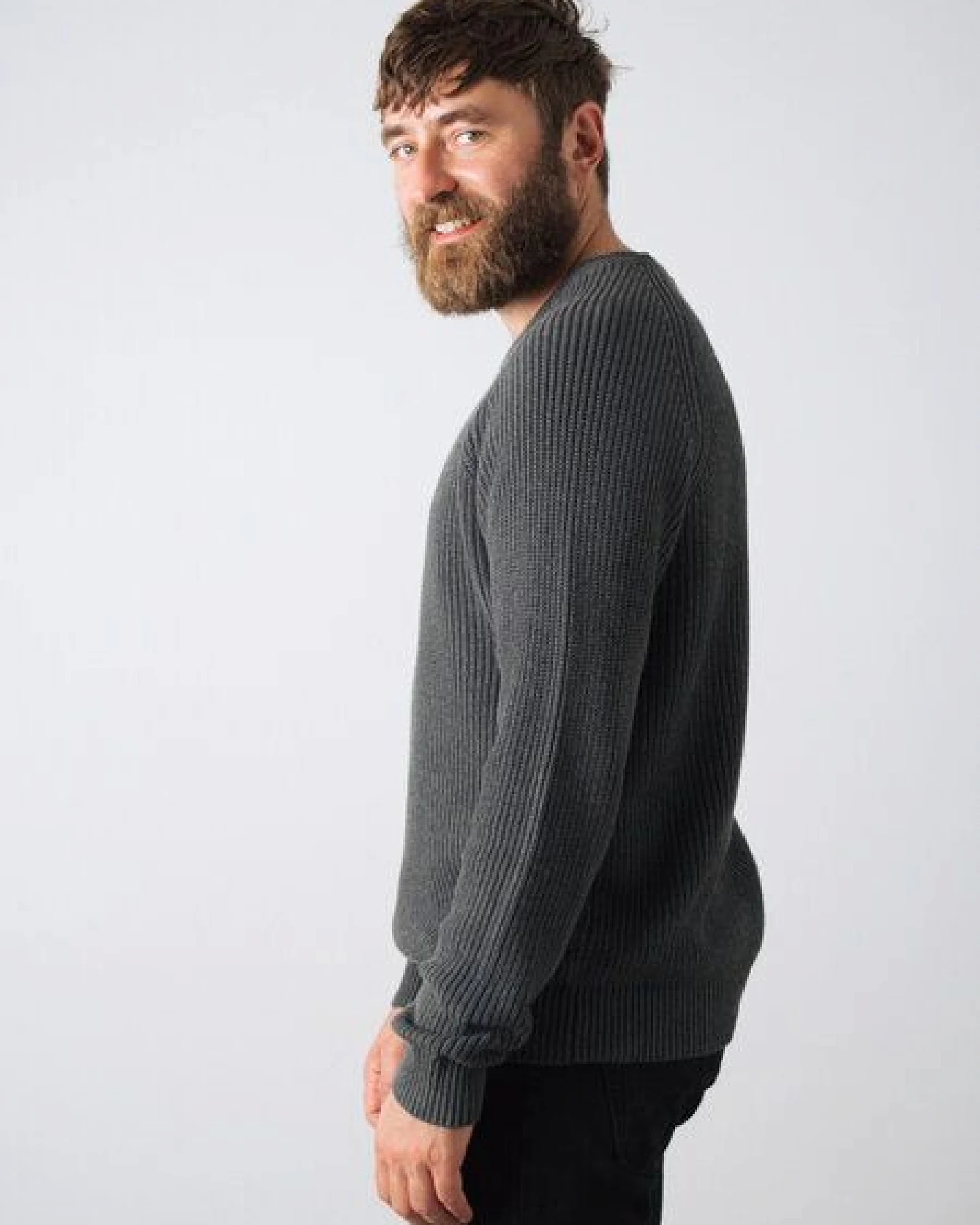 Honest Basics Herren Strickpullover aus 100% Bio-Baumwolle – Ansicht 4