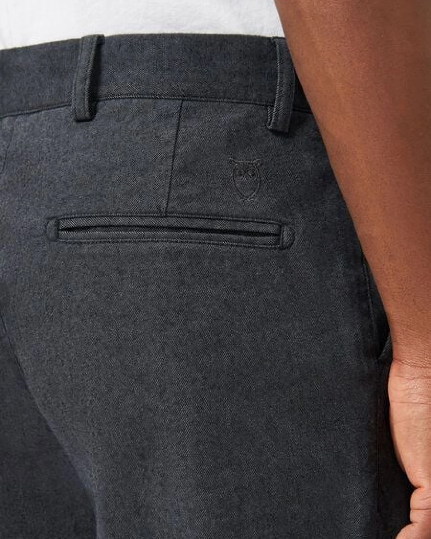 KnowledgeCotton Apparel Chinohose - CHUCK regular flannel - aus Bio-Baumwolle – Ansicht 4