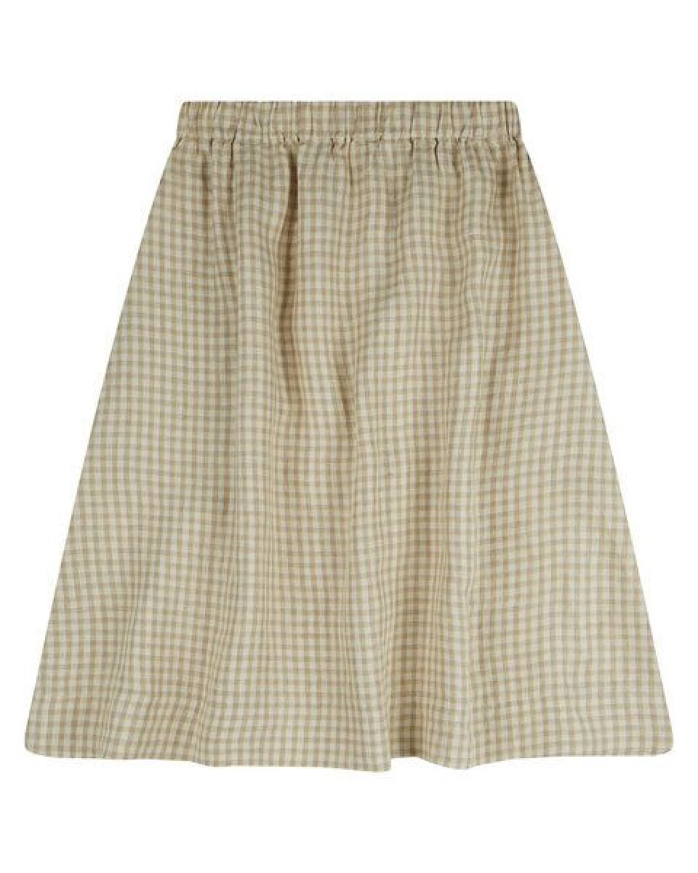 Matona Midirock für Frauen aus Leinen mit Knopfleiste / Midi Skirt – Ansicht 4