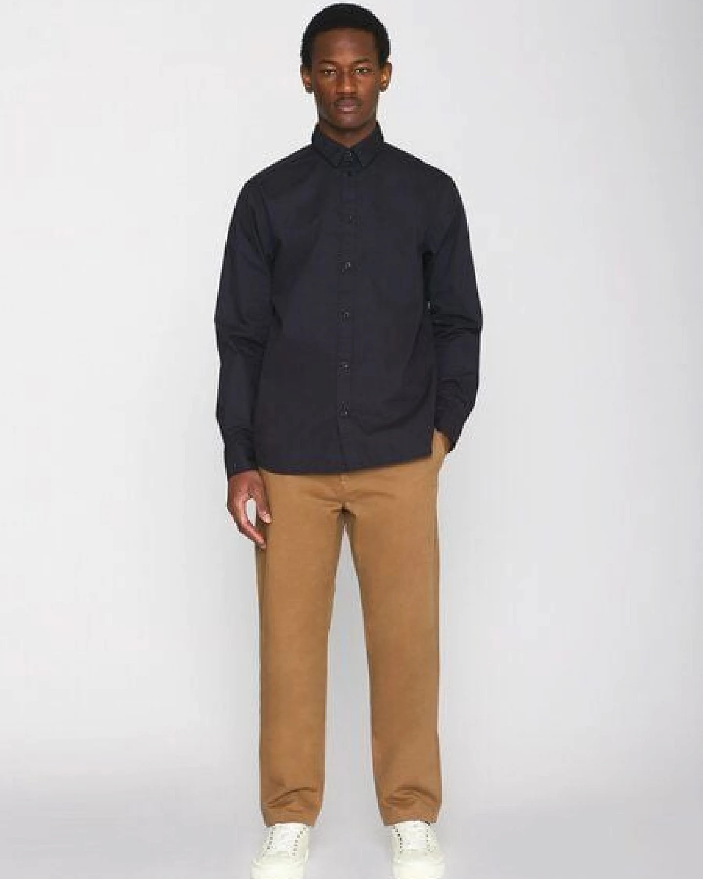 KnowledgeCotton Apparel Hemd - ALF regular crispy cotton shirt - aus Bio-Baumwolle – Ansicht 3