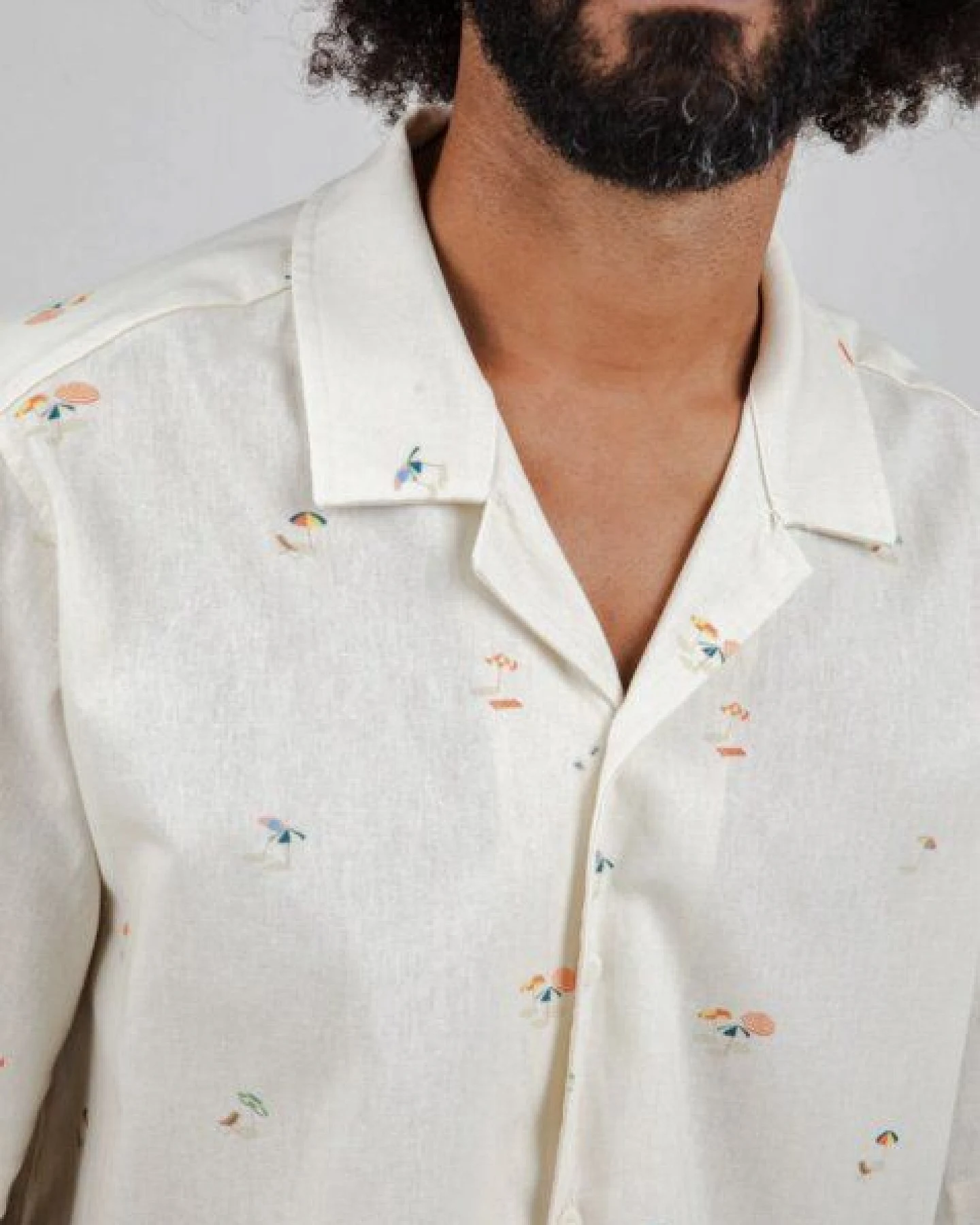Brava Fabrics Beach please Aloha-Hemd Ecru – Ansicht 4