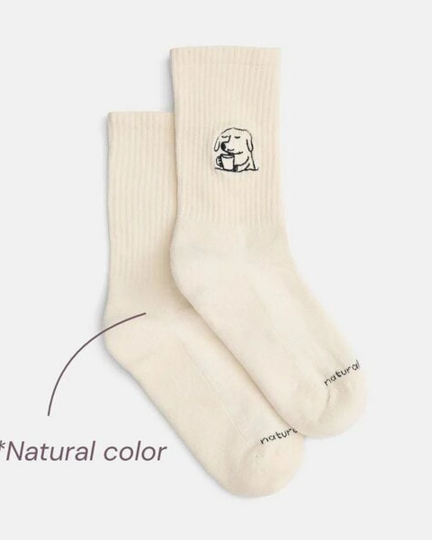 Natural Vibes Socken DOG WITH CUP – Ansicht 3