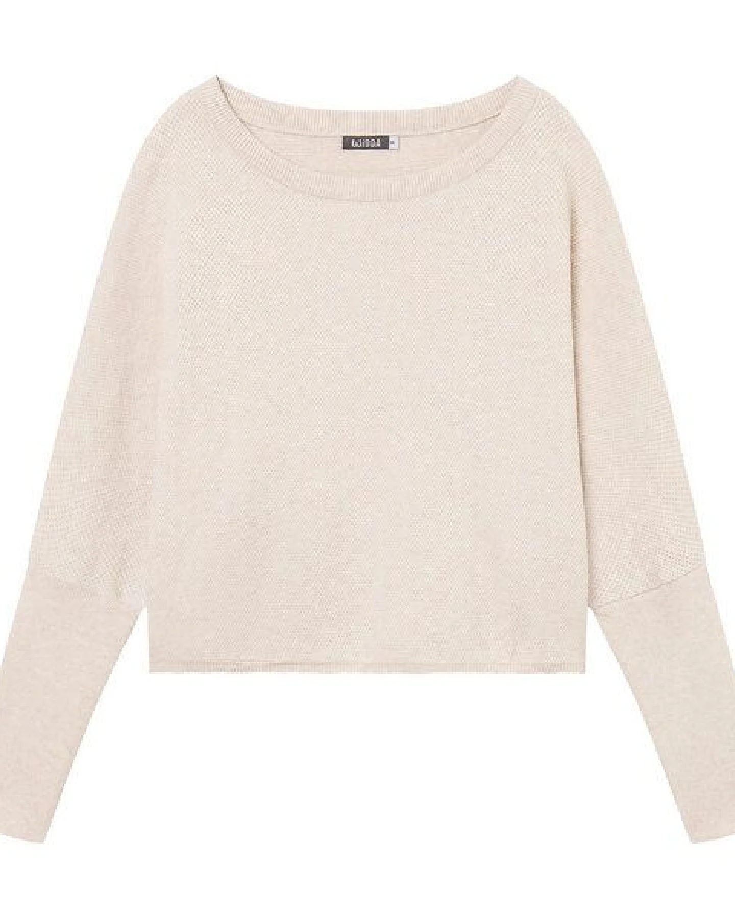 WiDDA berlin Strickpullover SLABBY aus Bio-Baumwolle in Natur Melange – Ansicht 3