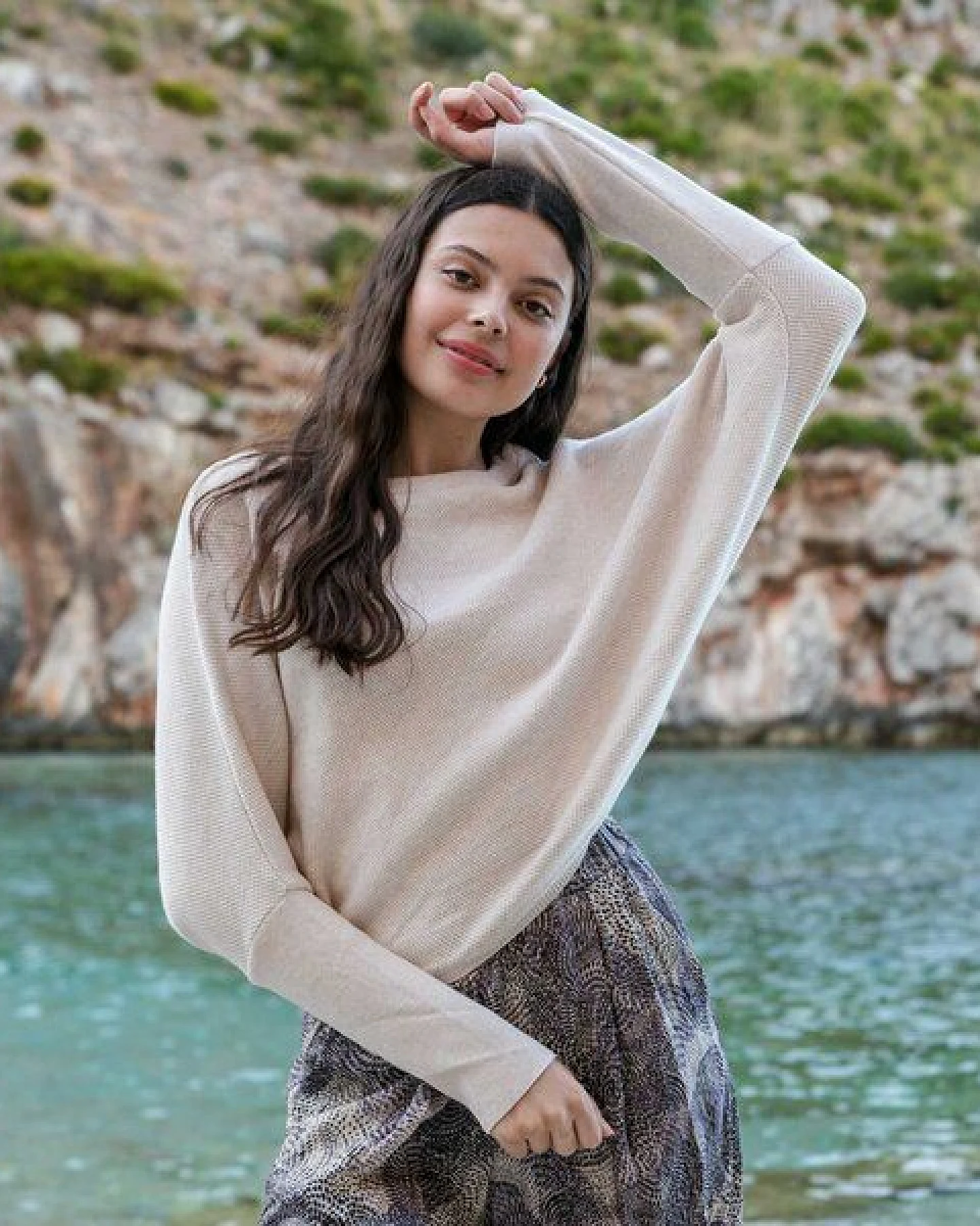 WiDDA berlin Strickpullover SLABBY aus Bio-Baumwolle in Natur Melange – Ansicht 4