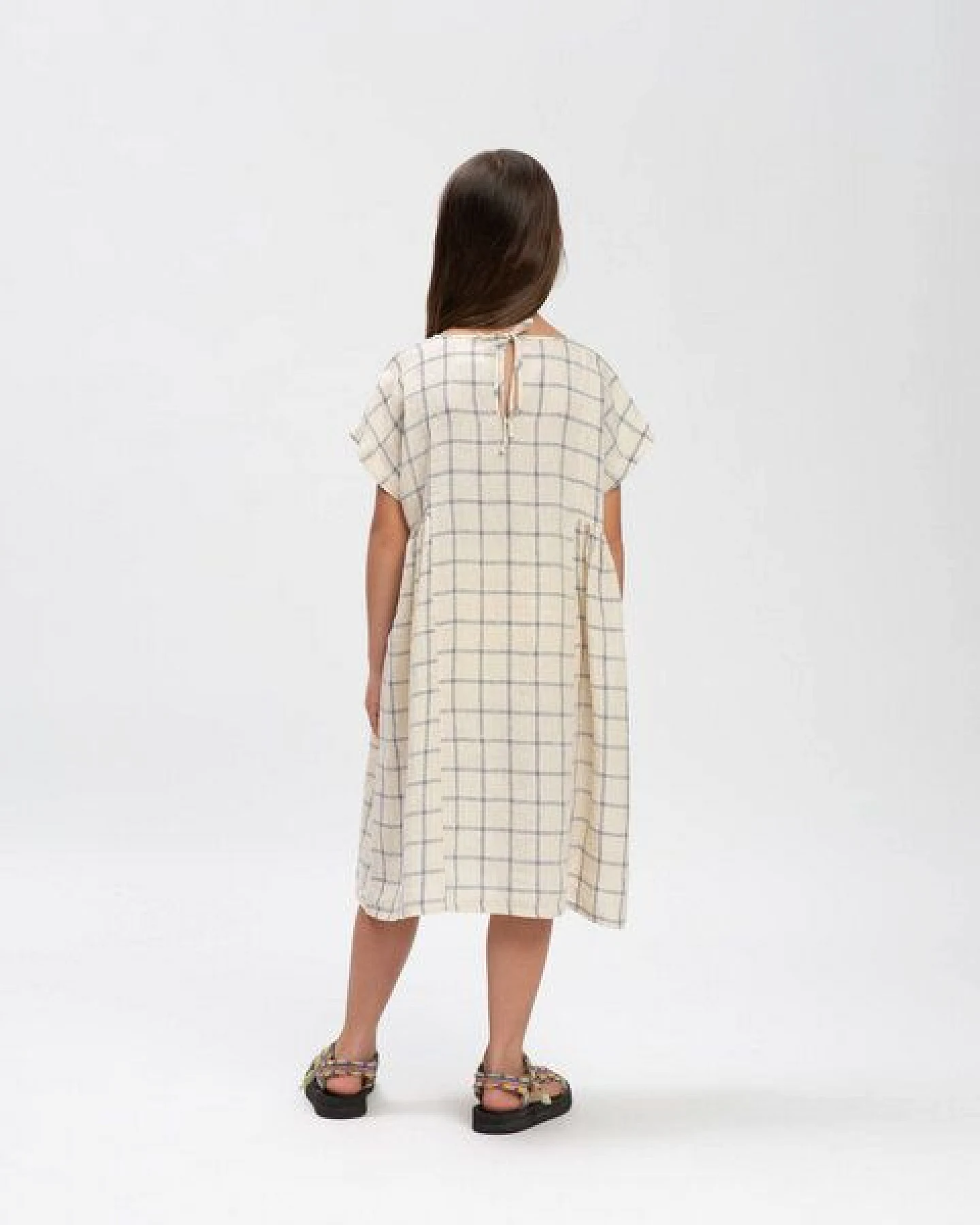 Matona Weites Leinenkleid für Kinder / Boxy Dress – Ansicht 2