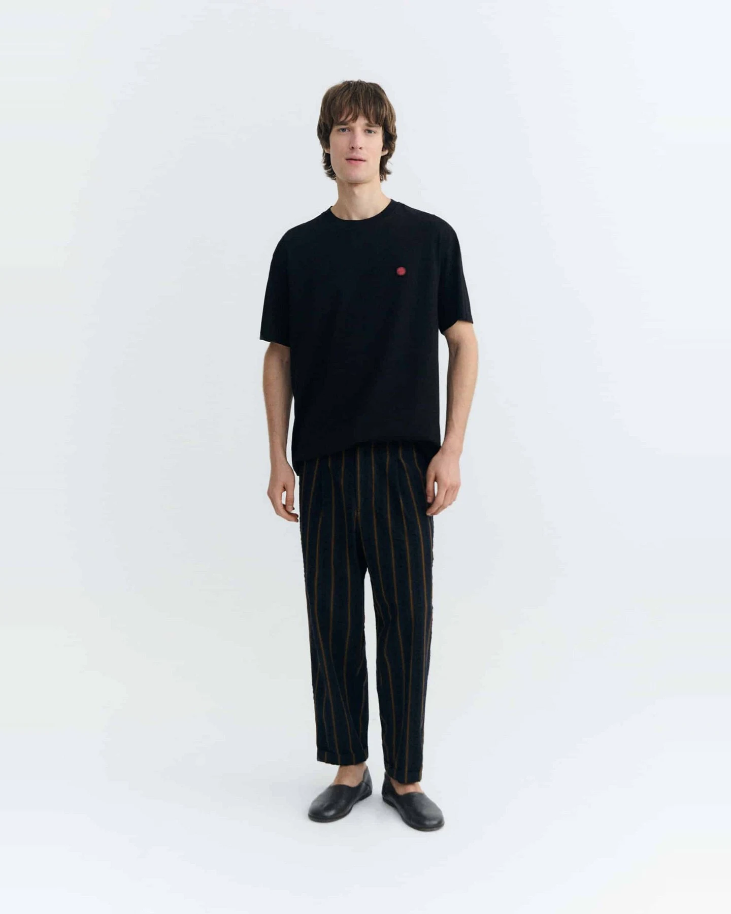 T-Shirt Aaron Contrast Sol Schwarz – Ansicht 3