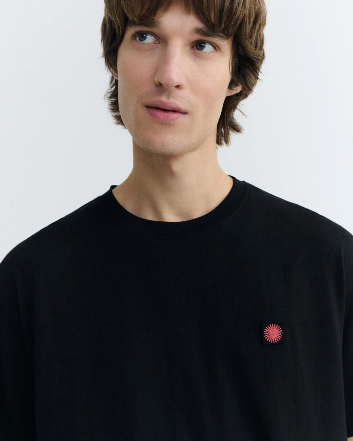 T-Shirt Aaron Contrast Sol Schwarz – Ansicht 5