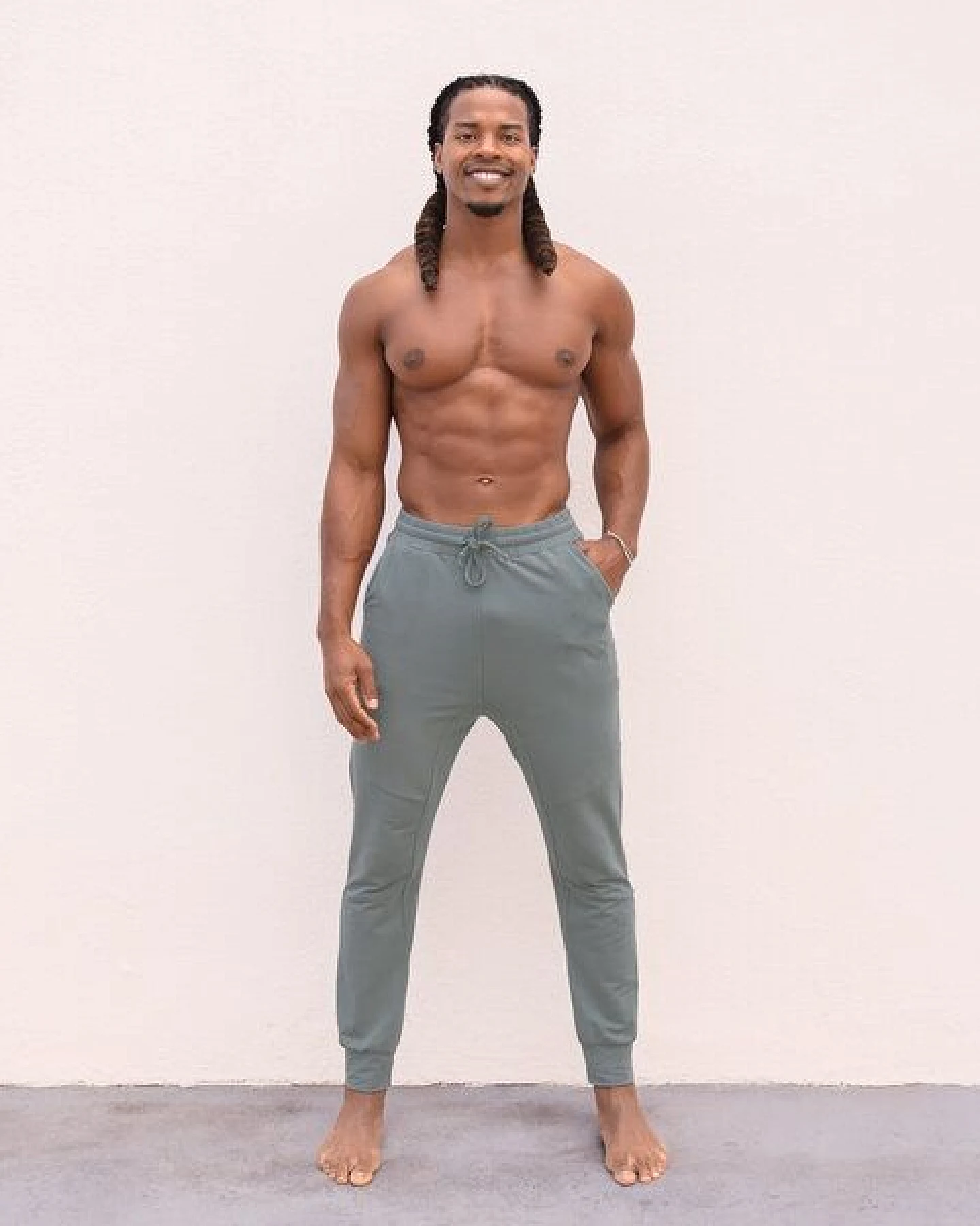 Jaya ADI UNI - Männer/Damen - Sweathose mit Taschen für Yoga und Freizeit aus Biobaumwolle – Ansicht 2