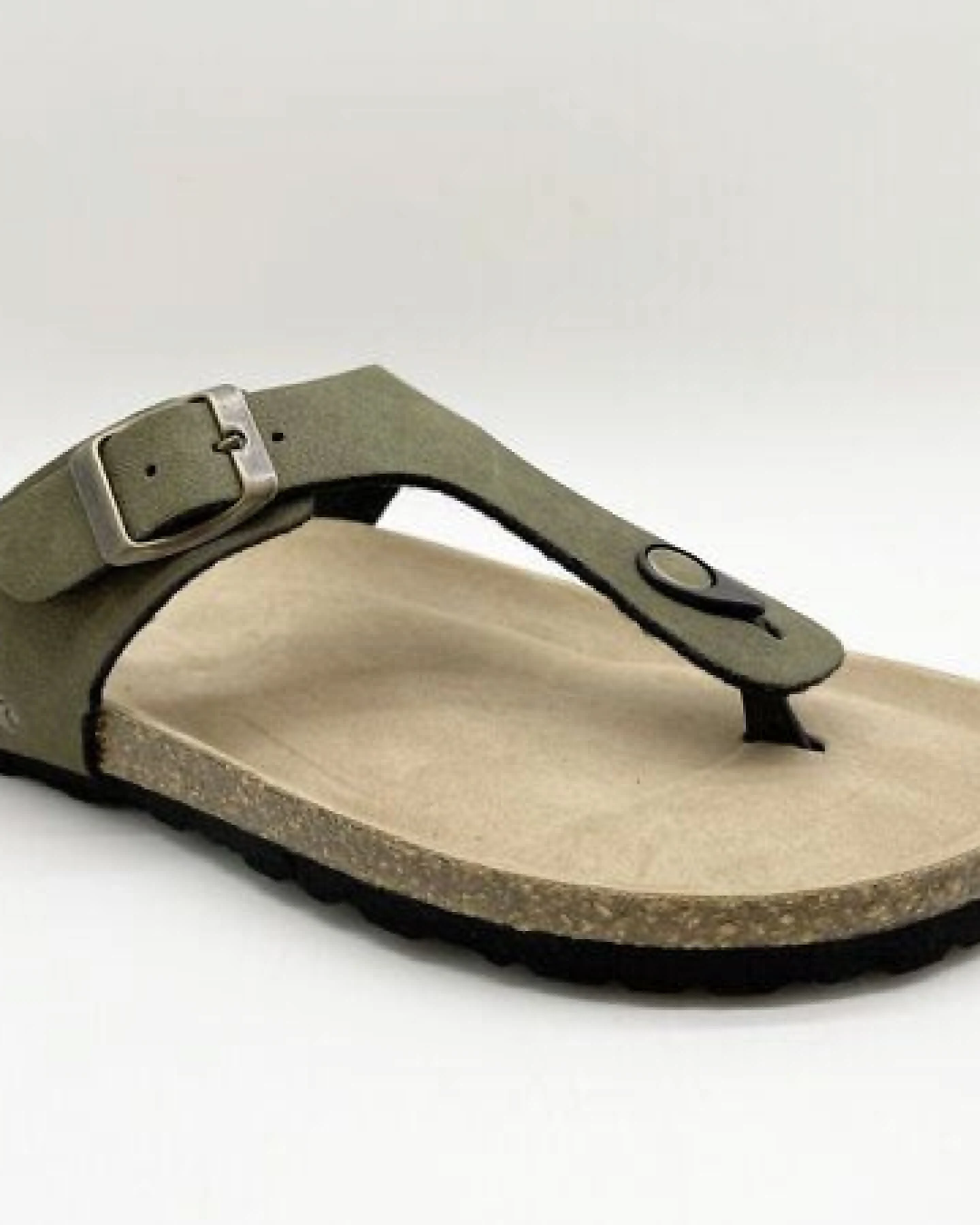 Vegane thies ® Eco Bio Thong Sandale aus rec. PET mit Kork-Tieffussbett – Ansicht 2