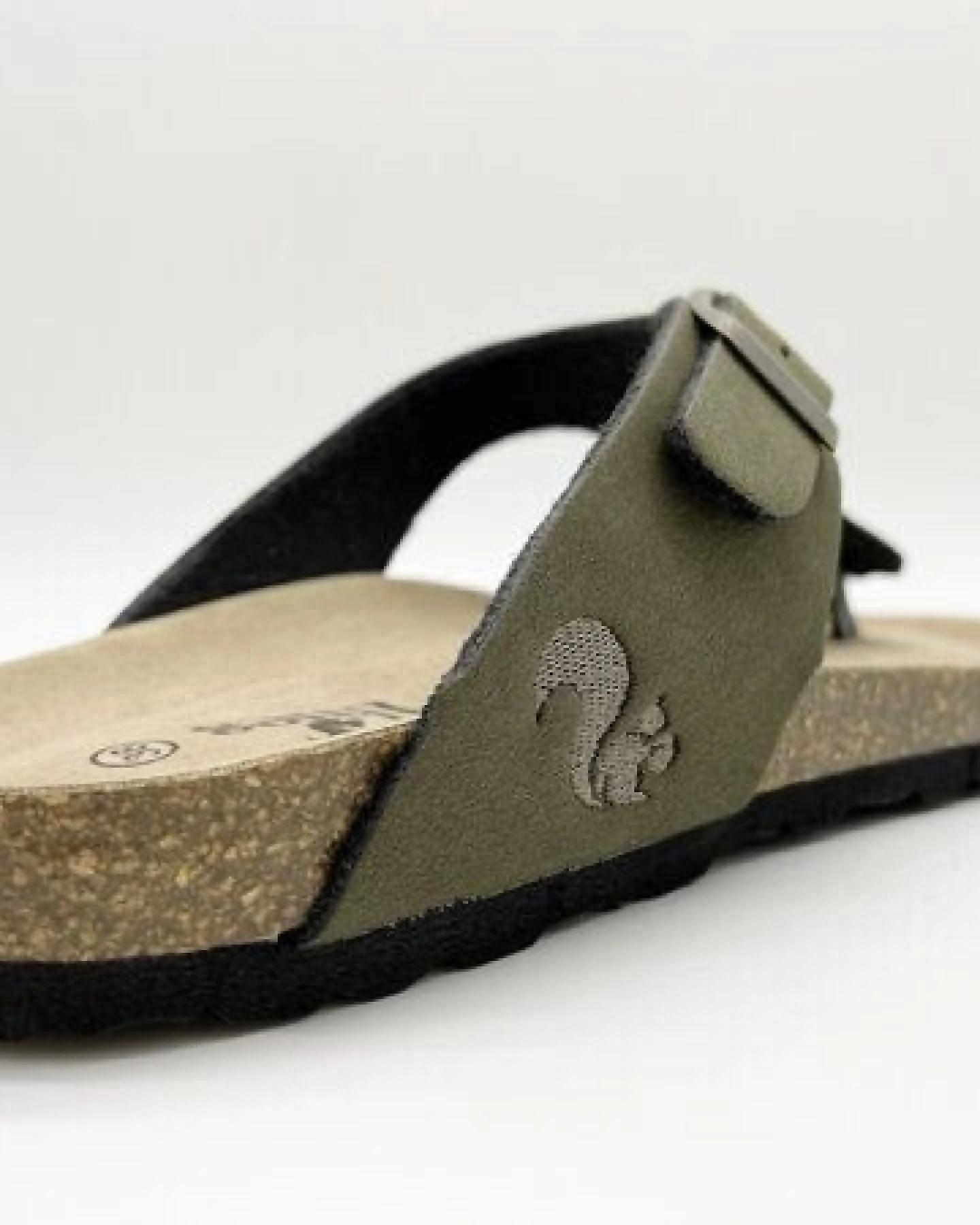 Vegane thies ® Eco Bio Thong Sandale aus rec. PET mit Kork-Tieffussbett – Ansicht 3