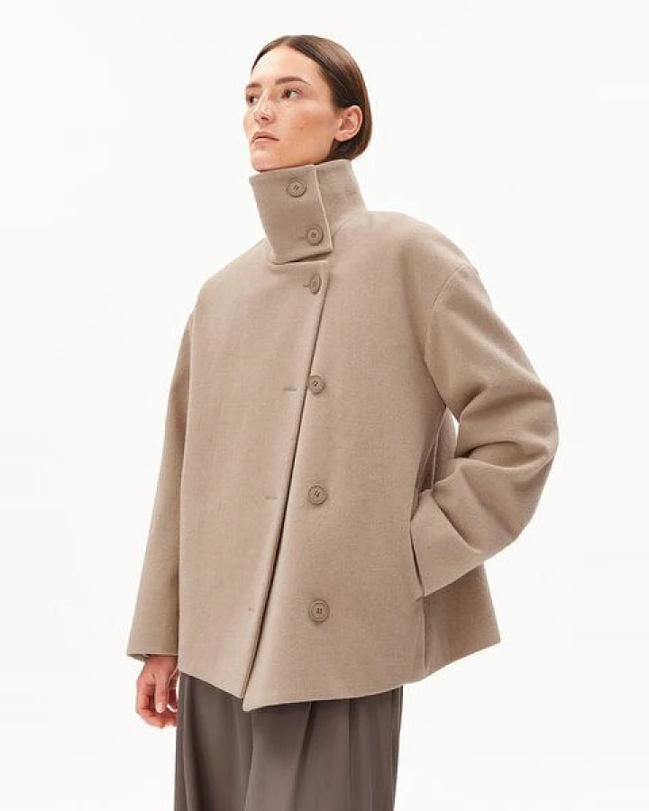ARMEDANGELS MAJELAA WOOL Damen Mantel aus recycelter Wolle