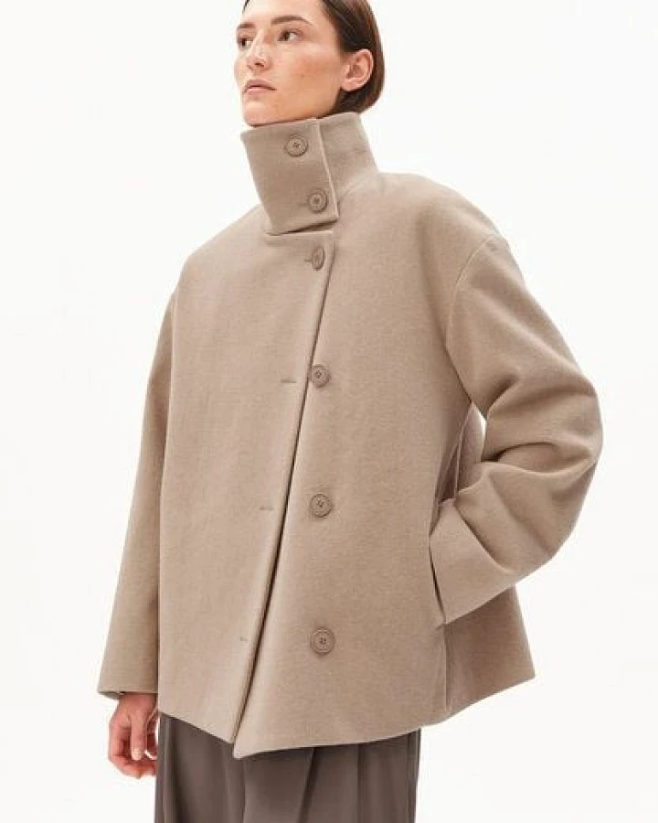ARMEDANGELS MAJELAA WOOL Damen Mantel aus recycelter Wolle