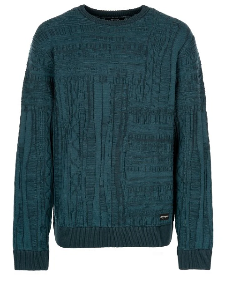 Iriedaily - Theo Structure Knit - Pullover Gr XXL blau