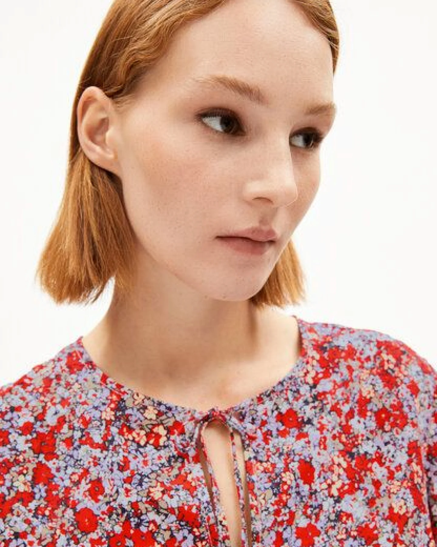 ARMEDANGELS ANDRIKAA MOSAIC LINO Damen Bluse aus Leinen-Mix – Ansicht 3
