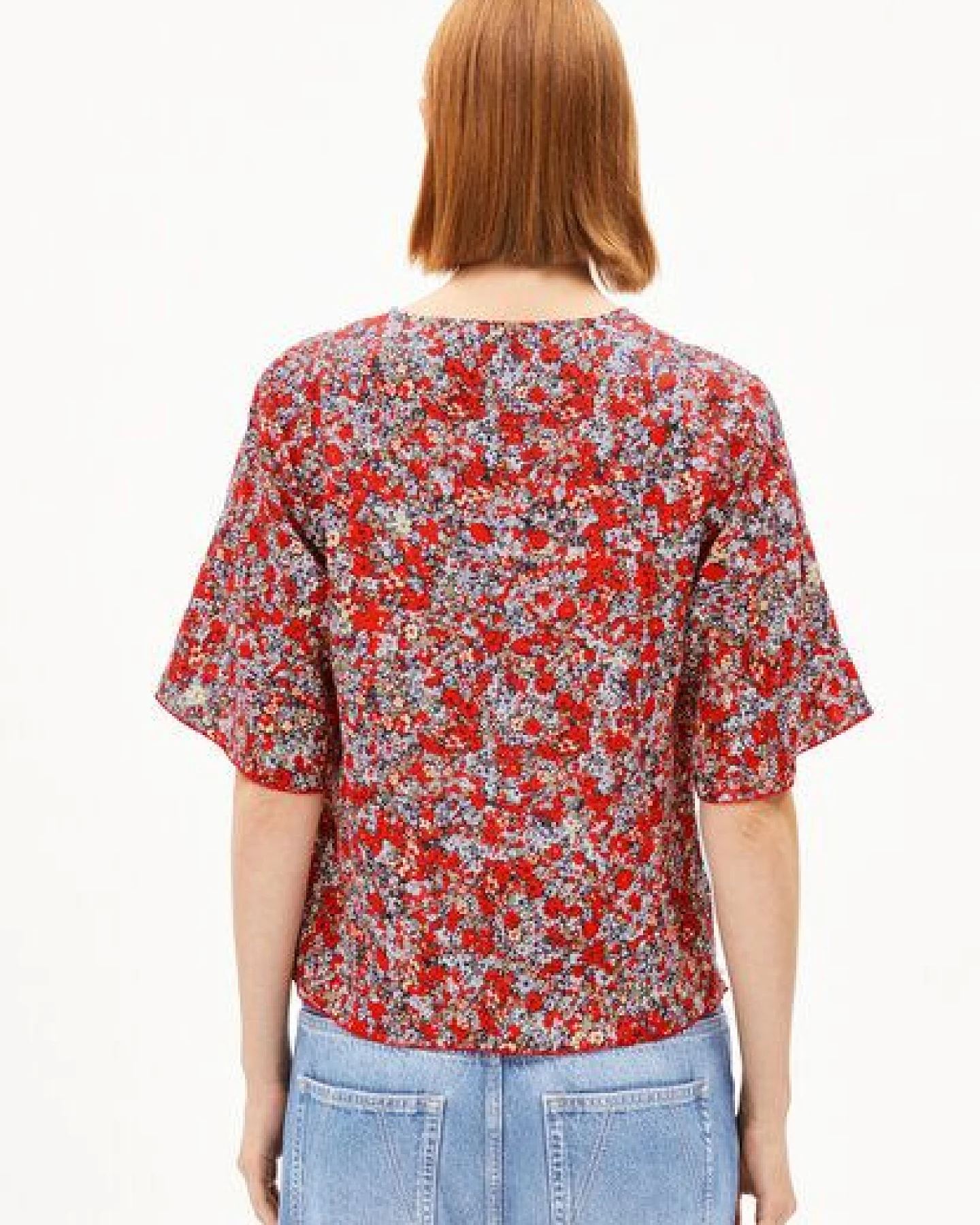 ARMEDANGELS ANDRIKAA MOSAIC LINO Damen Bluse aus Leinen-Mix – Ansicht 2