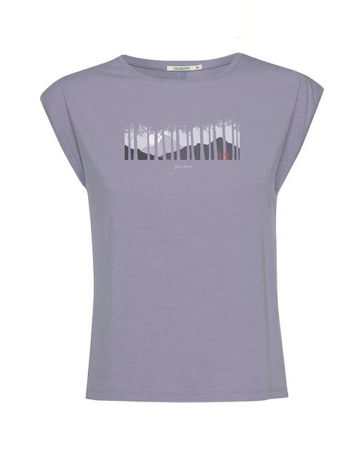 GREENBOMB Print T-Shirt Nature Forest Walk Timid