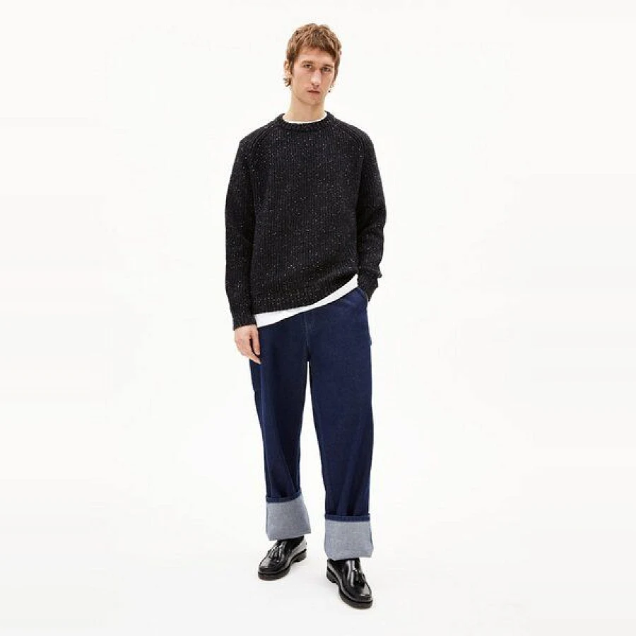 Black-Oatmilk Tweed