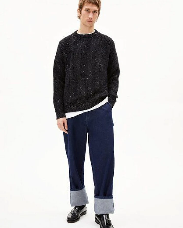 Black-Oatmilk Tweed