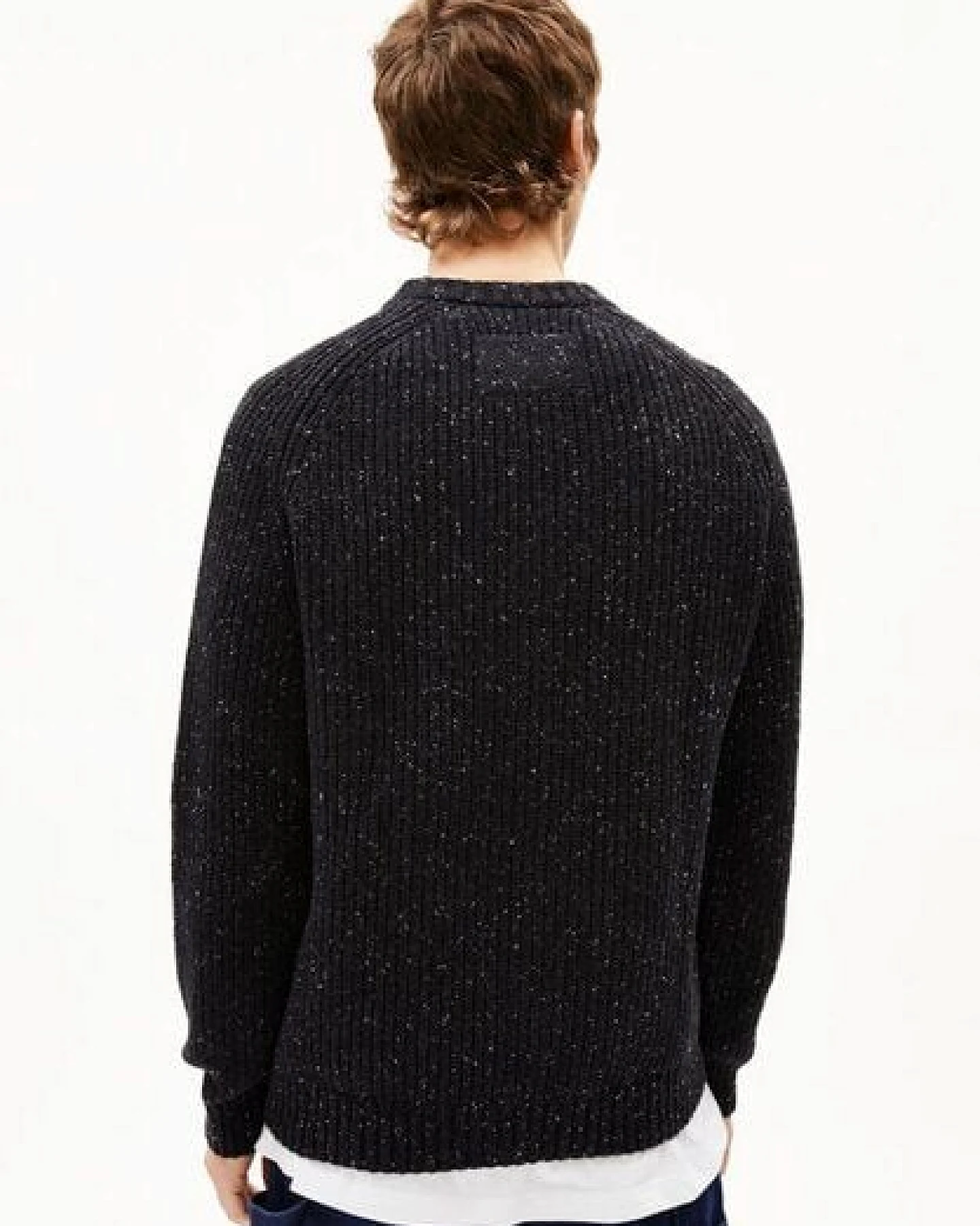 ARMEDANGELS KIAANO TWEED Herren Pullover aus recyclem Bio-Woll Mix – Ansicht 2