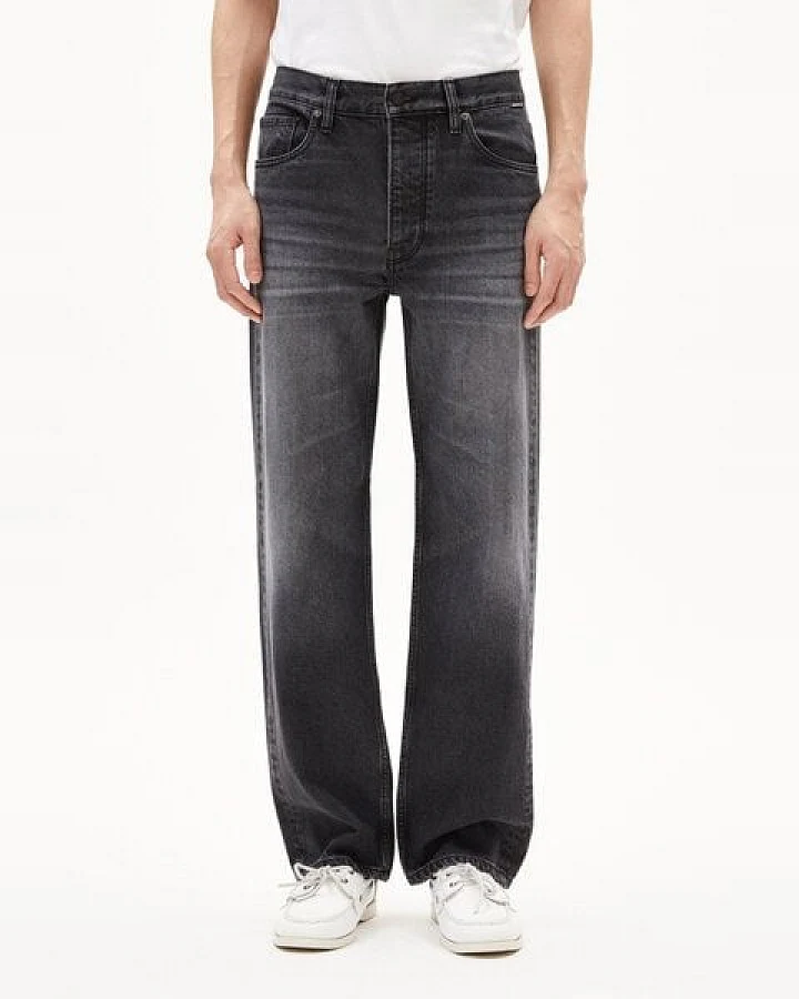 ARMEDANGELS AARY Herren Straight Jeans recycelte Baumwolle Comfort Stretch