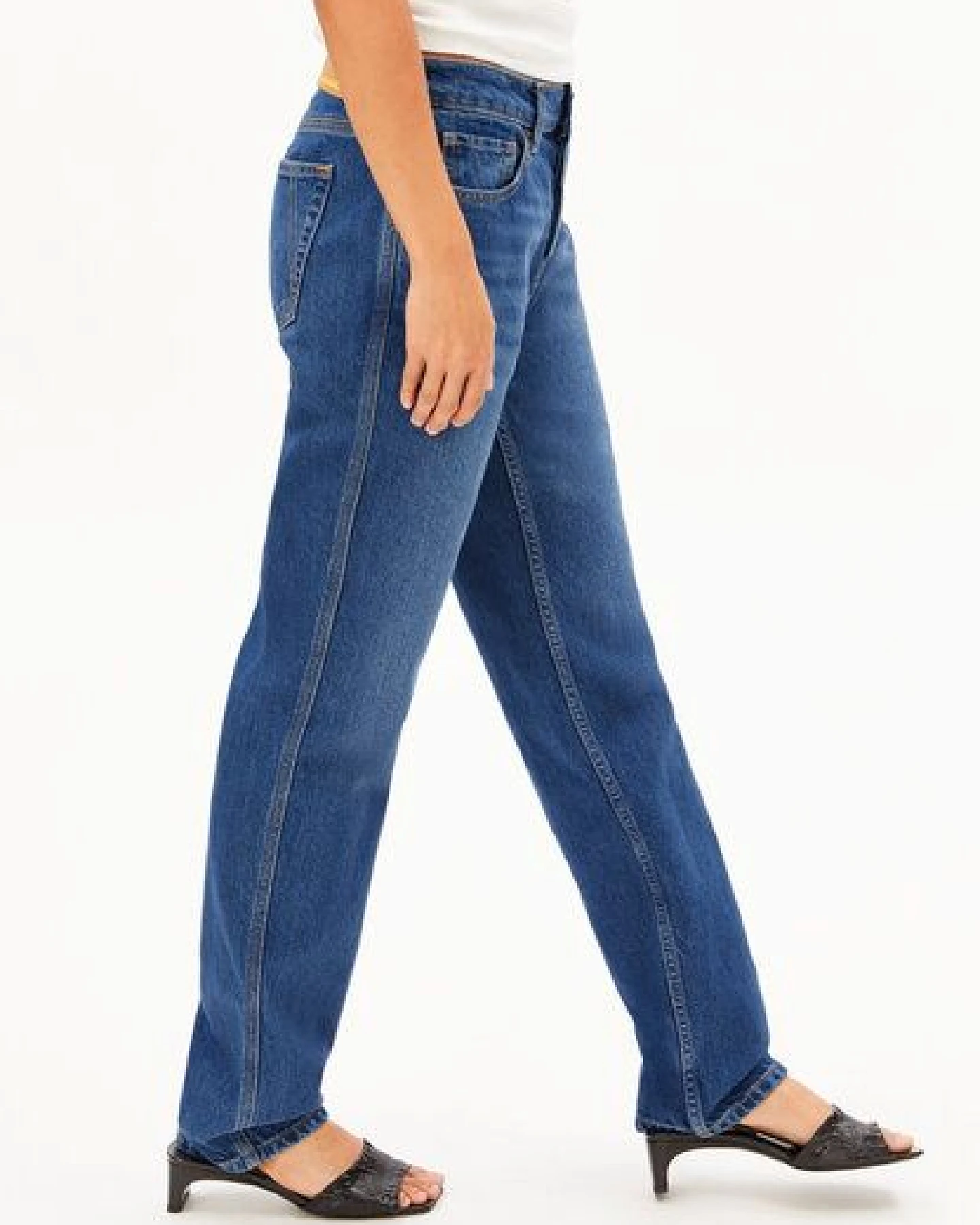 ARMEDANGELS AAVELINE Damen Straight Jeans recycelte Baumwolle – Ansicht 4