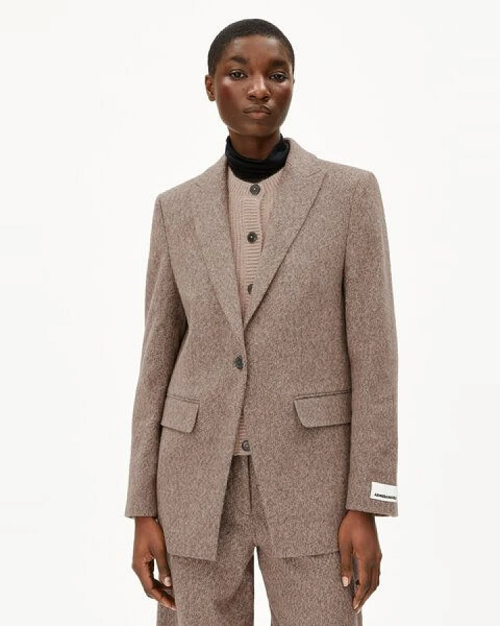 ARMEDANGELS MIKULAA TWEED Damen Blazer aus Bio-Baumwoll Mix
