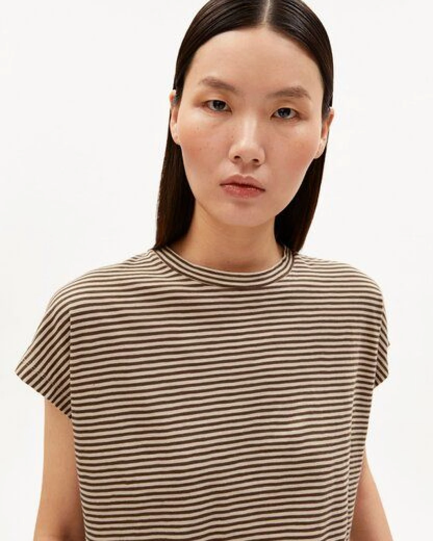 ARMEDANGELS SLUB JERSEY STRIPE Damen T-Shirt aus Bio-Baumwolle – Ansicht 3