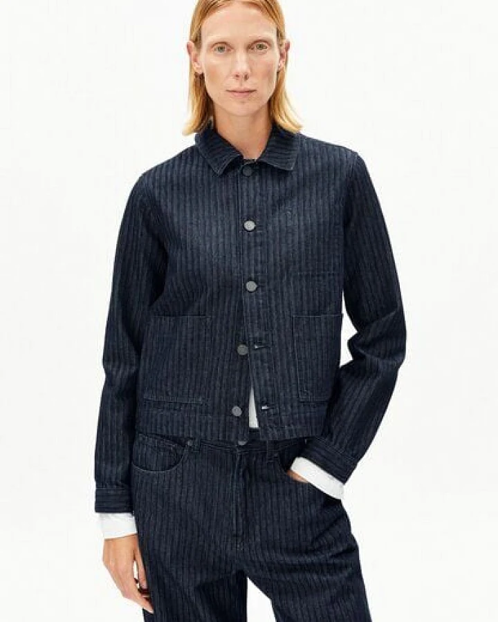 ARMEDANGELS HERRINGBONE DENIM Damen Jeansjacke aus Bio-Baumwolle