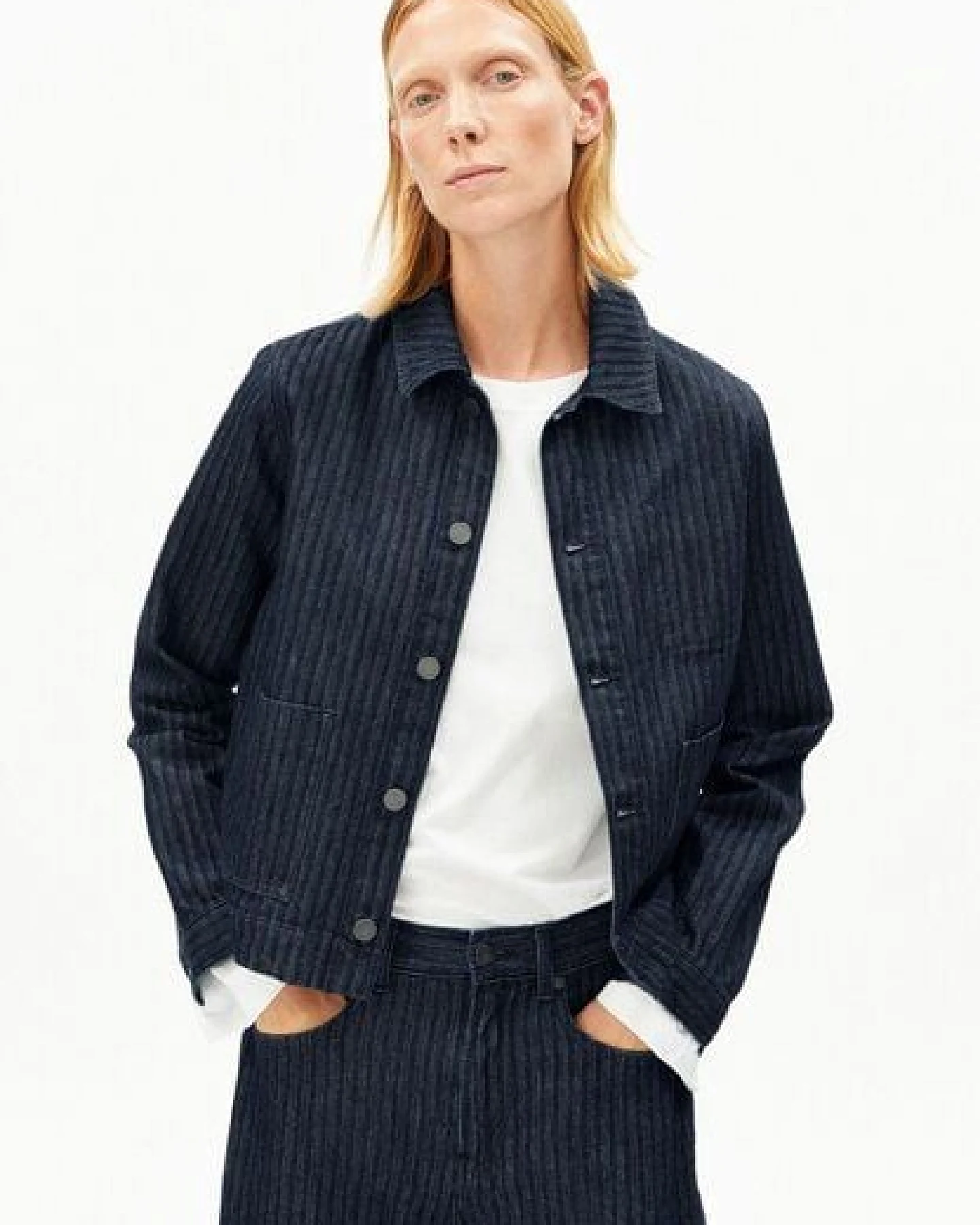 ARMEDANGELS HERRINGBONE DENIM Damen Jeansjacke aus Bio-Baumwolle – Ansicht 4