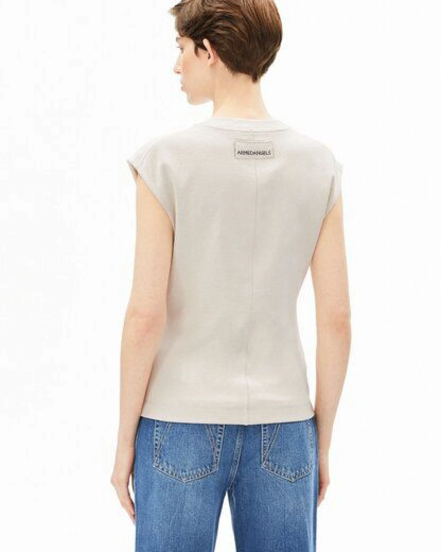 ARMEDANGELS UN-WASTED Damen Top aus recyceltem Baumwoll Mix – Ansicht 2