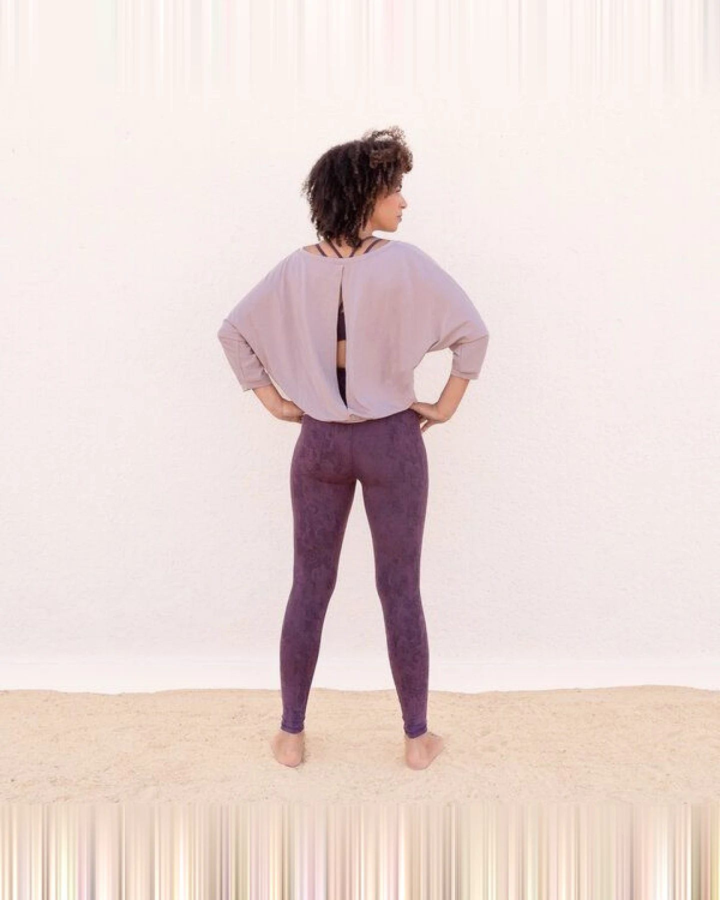 Jaya LEGGINGS SUMATRA - Hohe Taillen Leggings, Yoga & Freizeit aus Biobaumwolle – Ansicht 2
