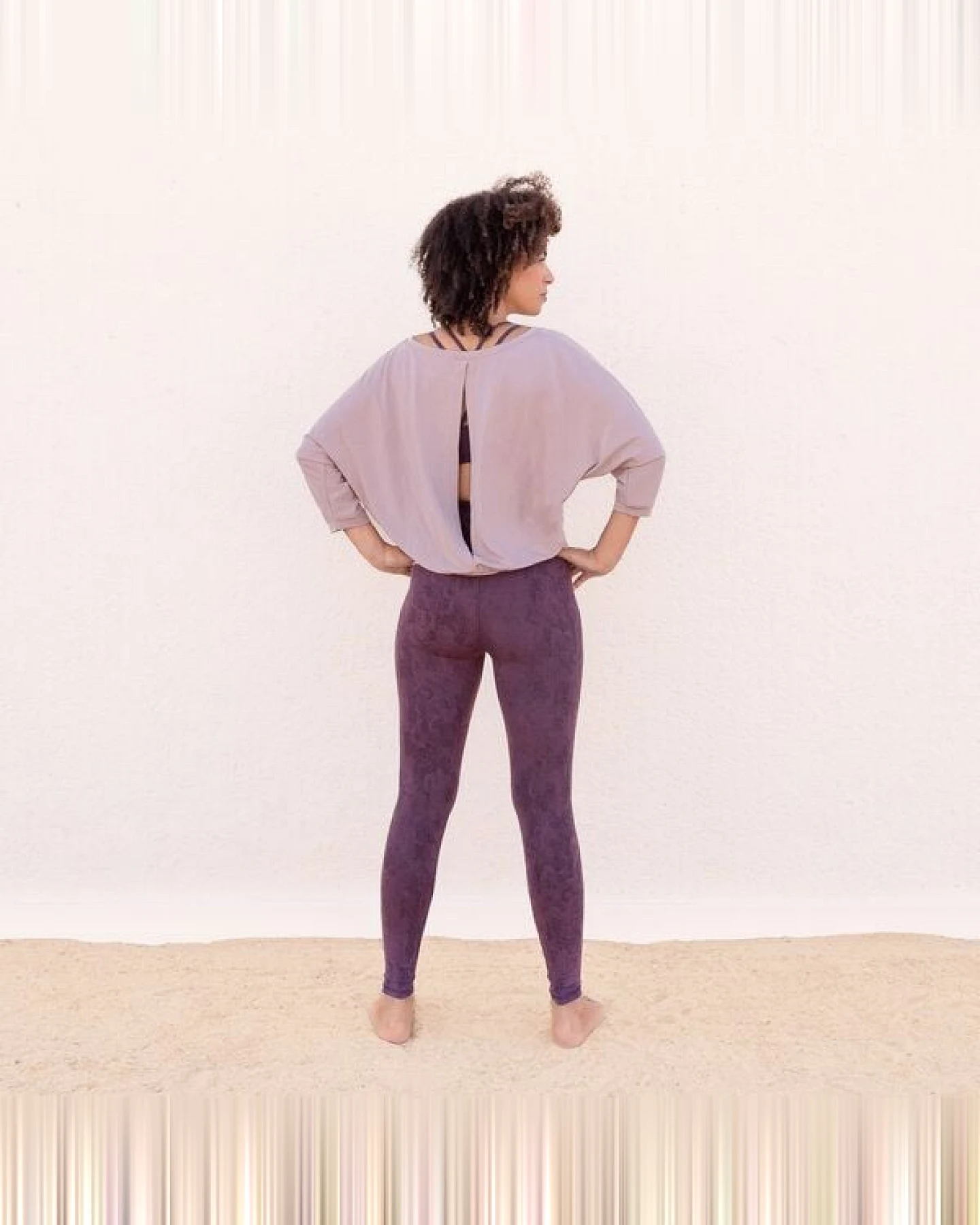 Jaya LEGGINGS SUMATRA - Hohe Taillen Leggings, Yoga & Freizeit aus Biobaumwolle – Ansicht 2