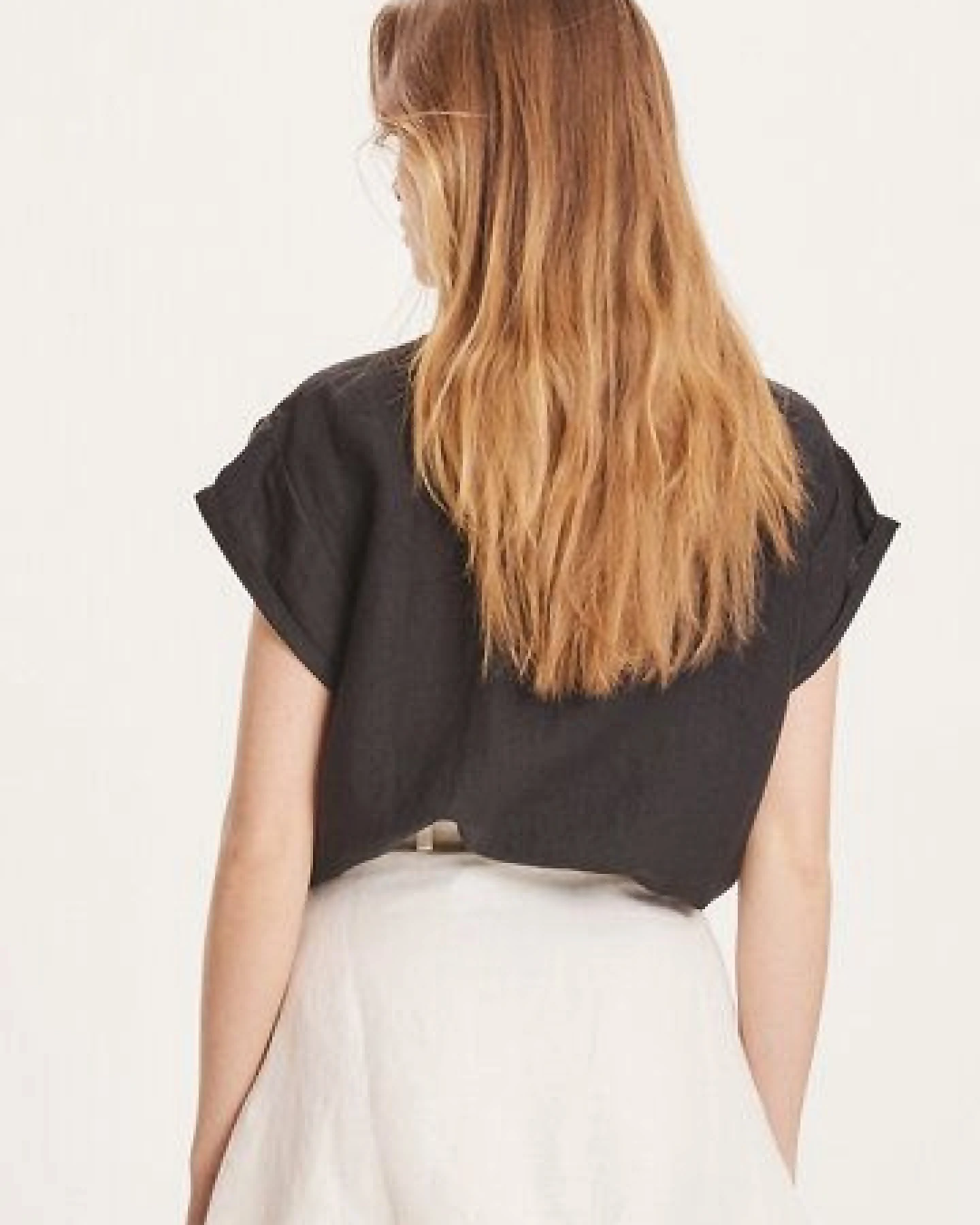 KnowledgeCotton Apparel Bluse ASTER aus Leinen – Ansicht 3