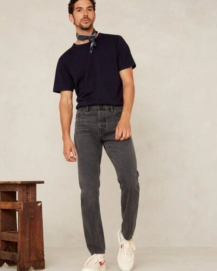 Kings Of Indigo Tappered Jeans - Jerrick Holo Grey Worn