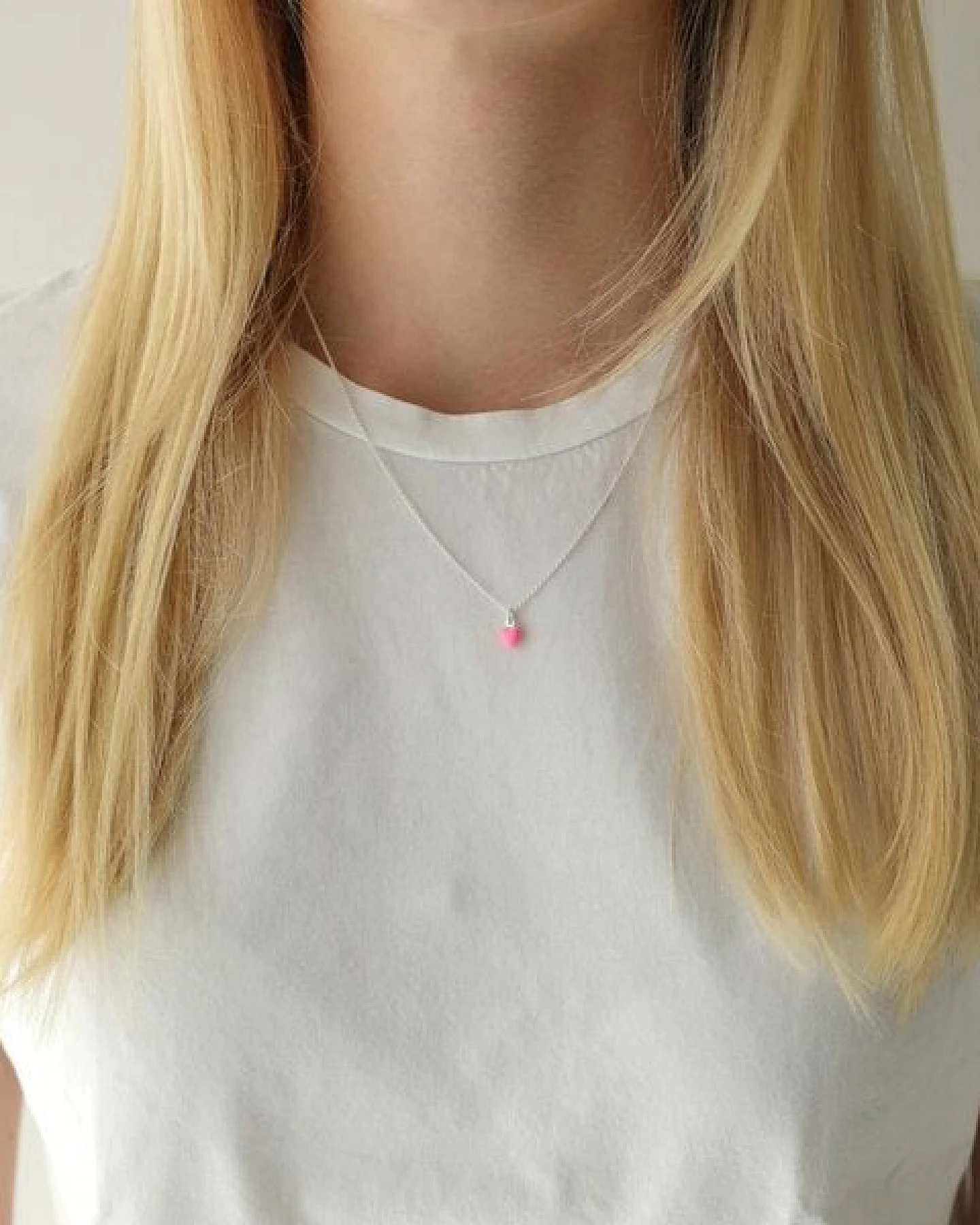 BELLYBIRD Jewellery Halskette - kleines Herz, Anhänger/ Silber/ Silber emailliert – Ansicht 3