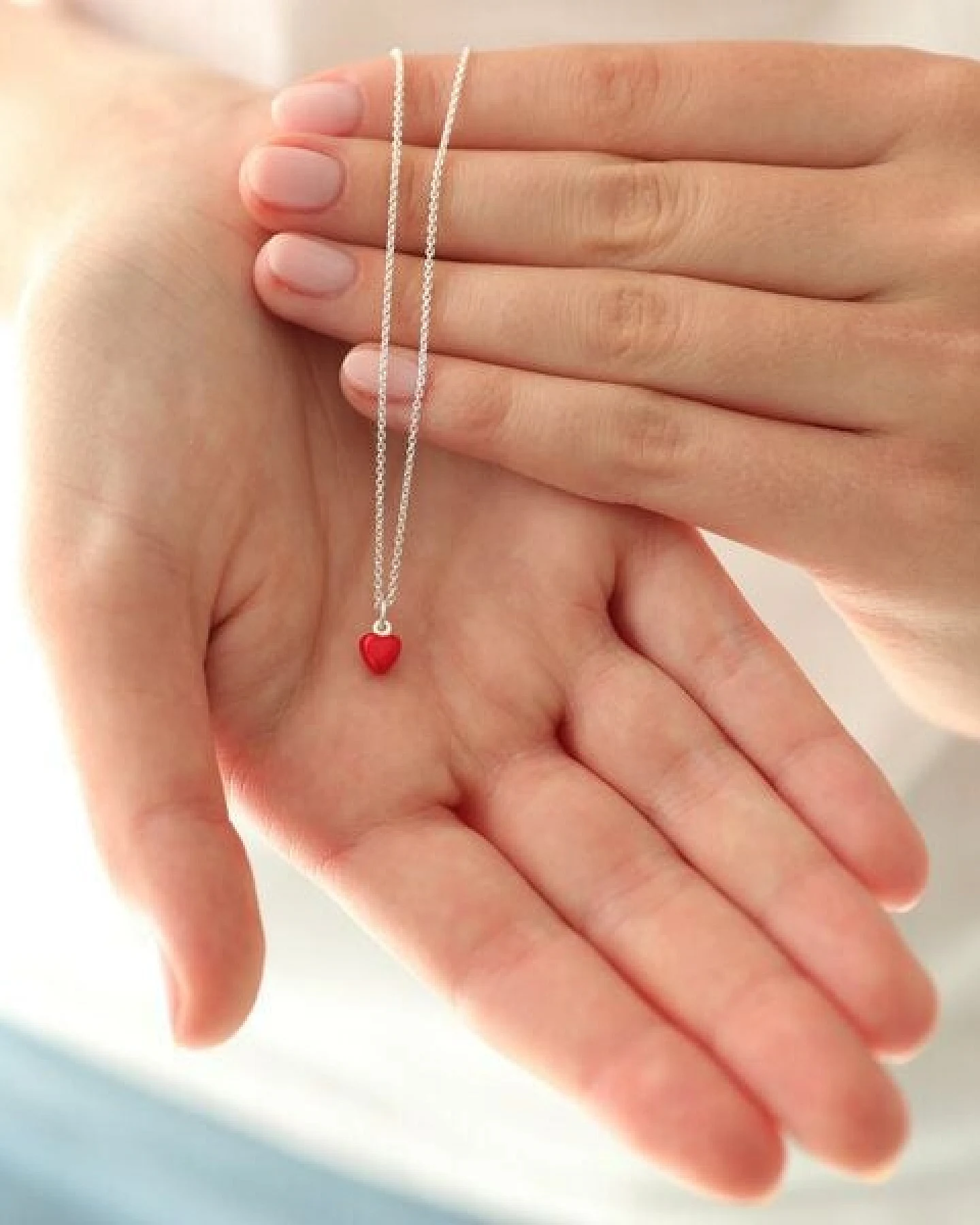 BELLYBIRD Jewellery Halskette - kleines Herz, Anhänger/ Silber/ Silber emailliert – Ansicht 2