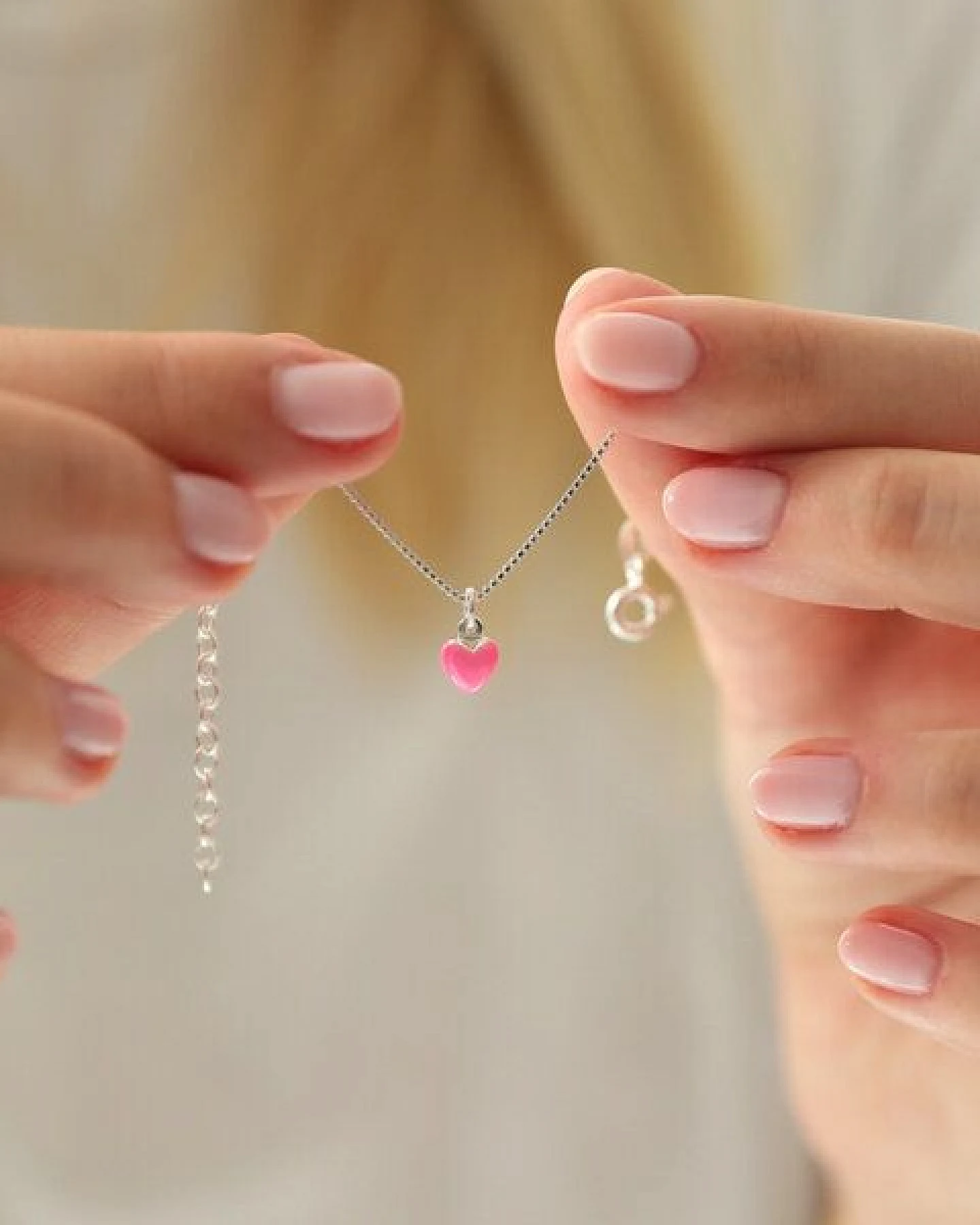BELLYBIRD Jewellery Armband - kleines Herz, Anhänger/ Silber/ Silber emailliert/ Silber vergoldet – Ansicht 2