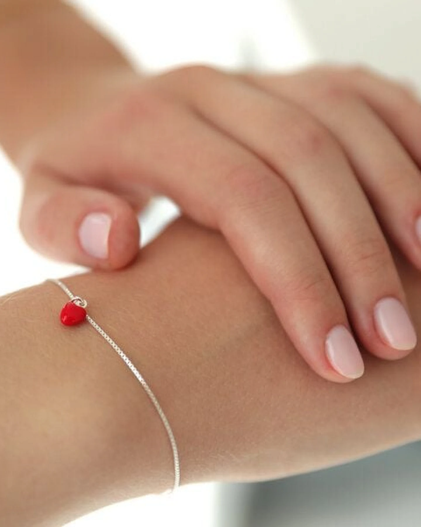 BELLYBIRD Jewellery Armband - kleines Herz, Anhänger/ Silber/ Silber emailliert/ Silber vergoldet – Ansicht 3