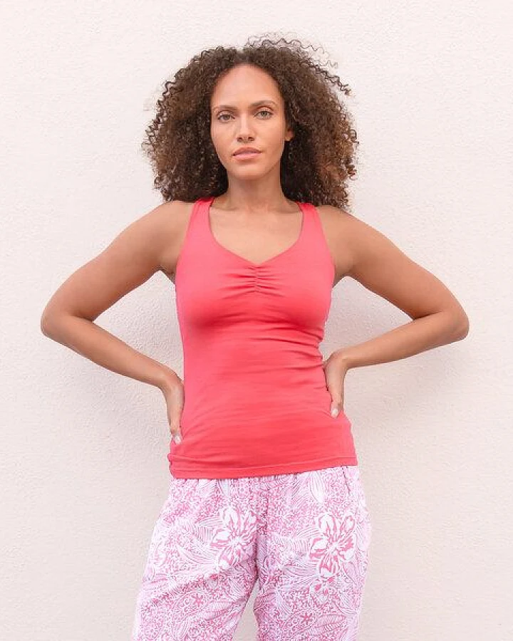 Jaya NOURI UNI - Damen - lockeres Top für Yoga aus Biobaumwolle