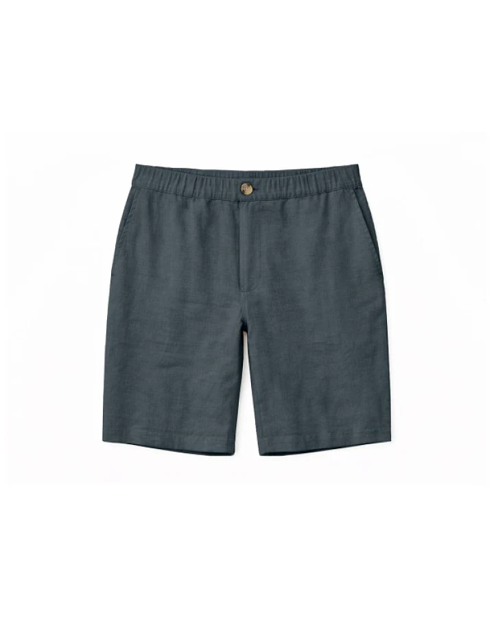 Mazine - Regular Linen Shorts - Shorts Gr L blau