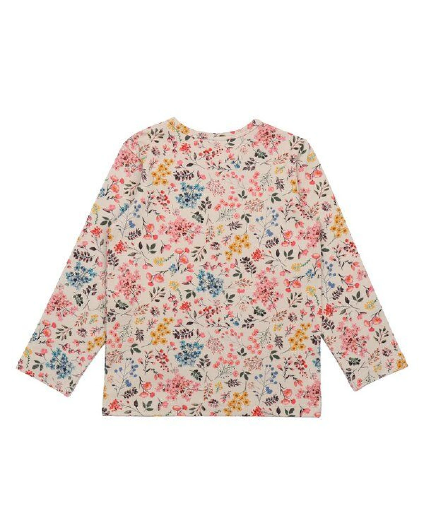 Langarmshirt Creme Mini-Blumen-Allover Bio-Baumwolle GOTS – Walkiddy – Ansicht 3